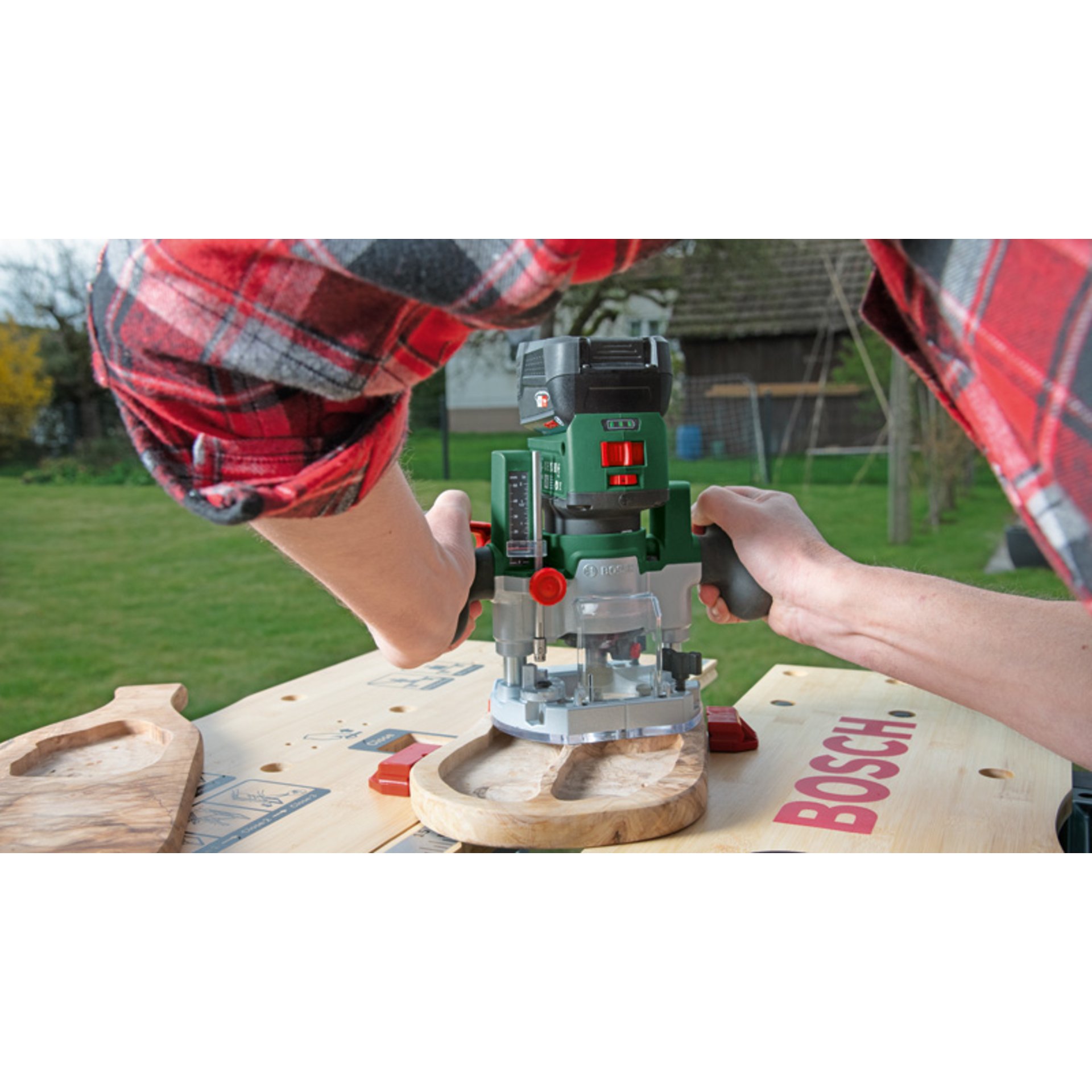 Akku-Fräse Router Combi Set