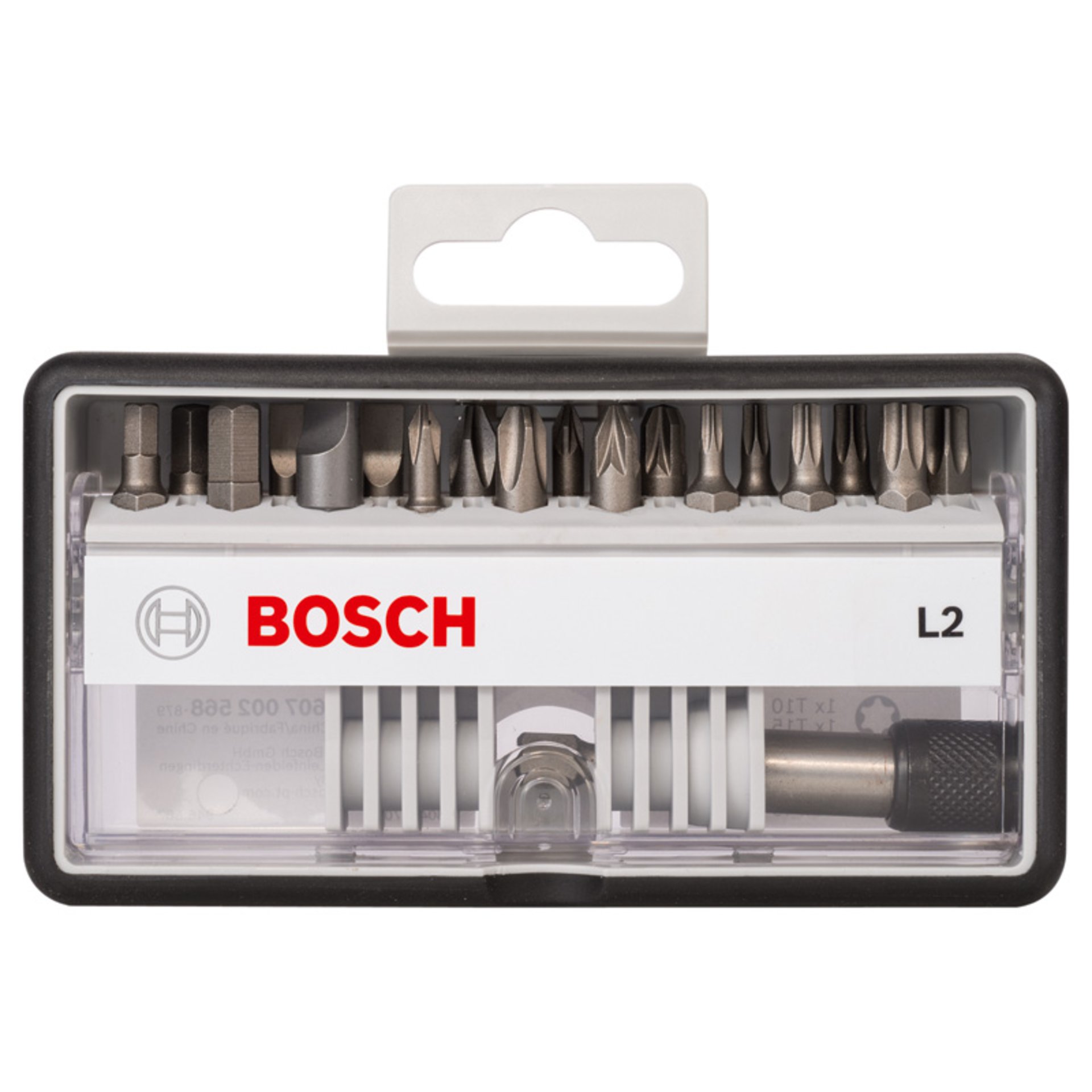 18+1-tlg Schrauberbit-Set, Robust Line, L PH/PZ/T/S/HEX, Extra Hard-Ausführung