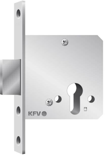 KFV ZT-Einsteckriegelschloss,WC,D55,20kt,DL/DR