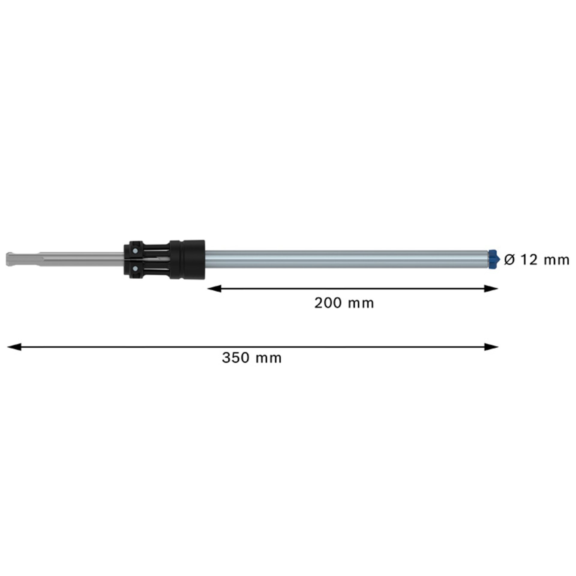 EXPERT SDS Clean plus-8X Hammerbohrer, 12 x 200 x 350 mm