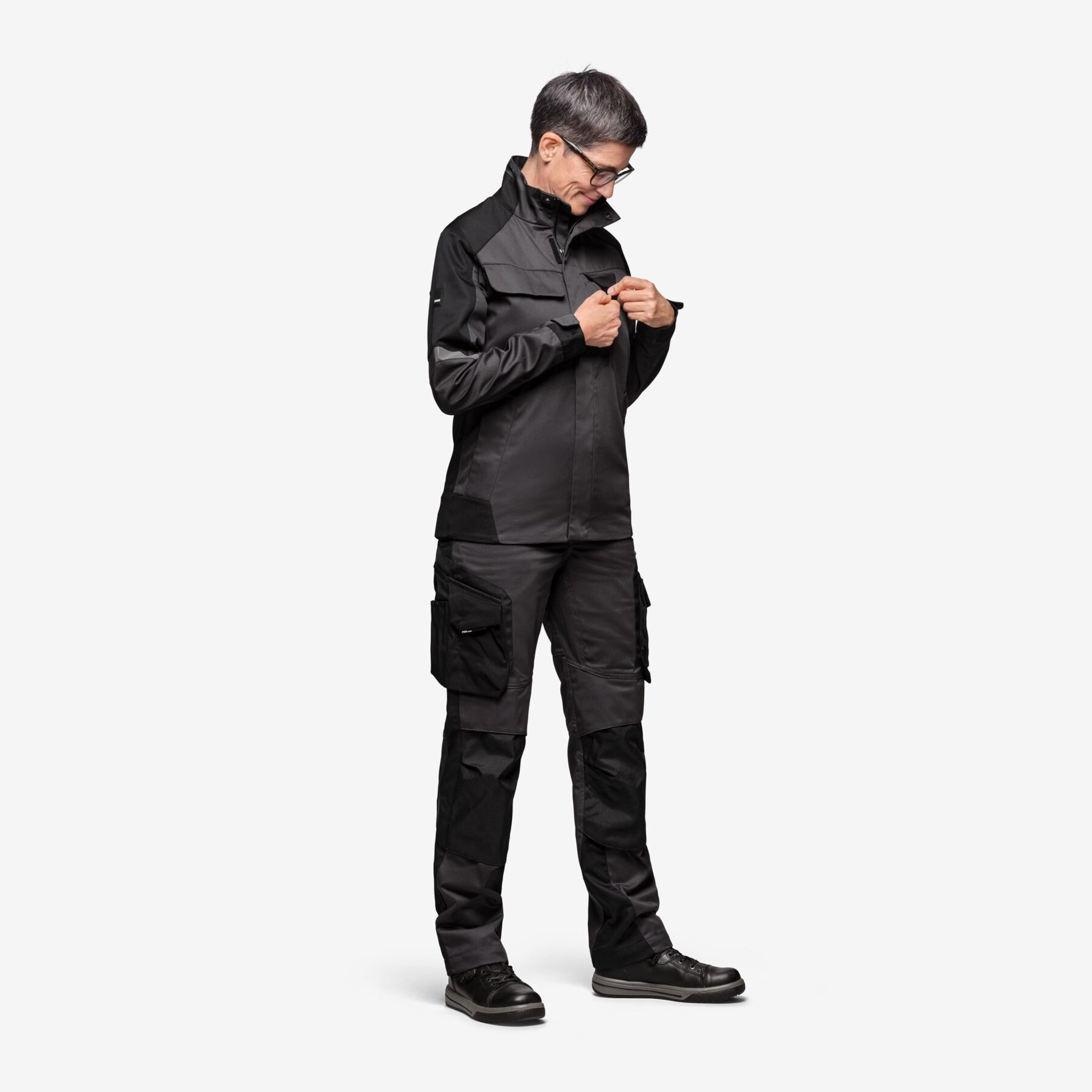 ANDREA Arbeitsjacke Damen anthrazit-schwarz 2XL