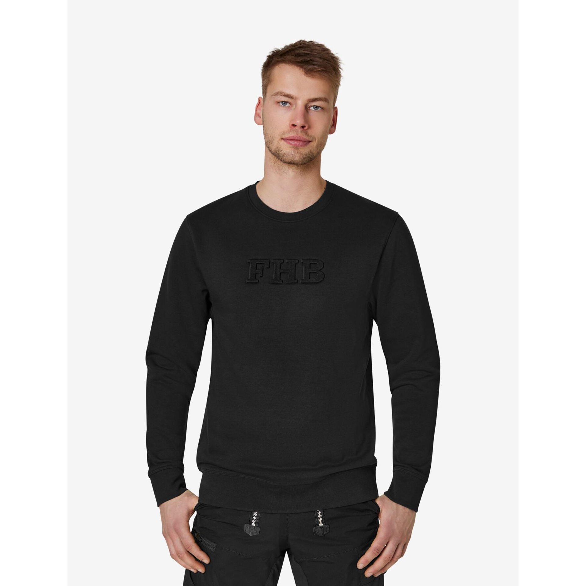 PELLE Sweatshirt mit FHB-Logo schwarz L
