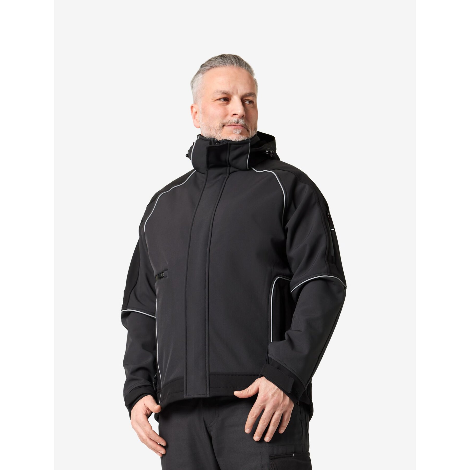 WALTER Softshell-Jacke anthrazit-schwarz 4XL
