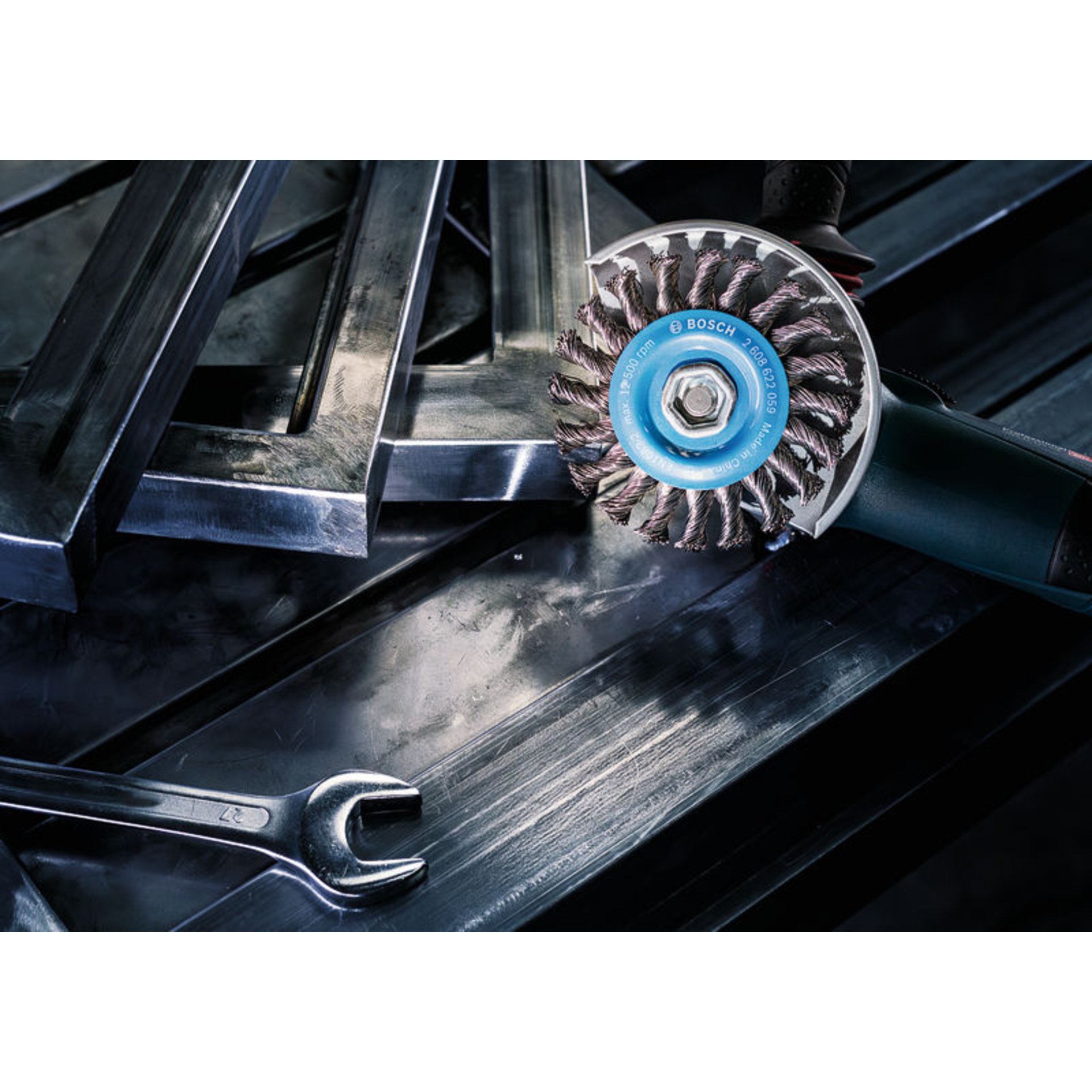 PRO Metal heavy Scheibenbürste, 115 x 0,5 mm, Gewinde