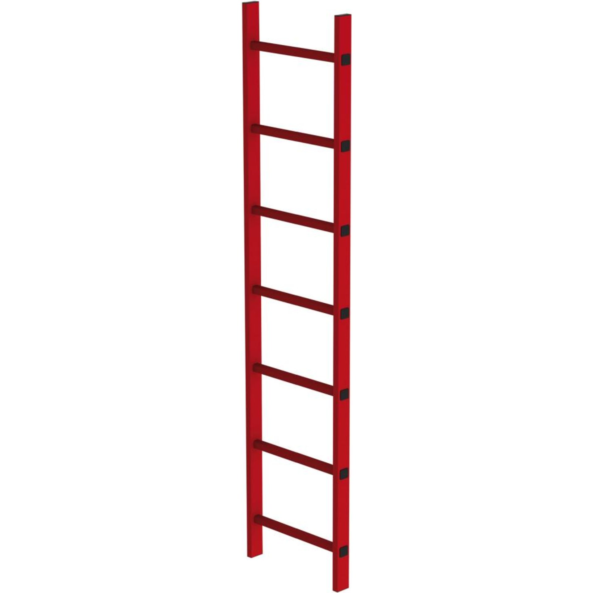 Schachtleiter 7 Sprossen L 1,96 m B450 mm LW 300 mm GFK