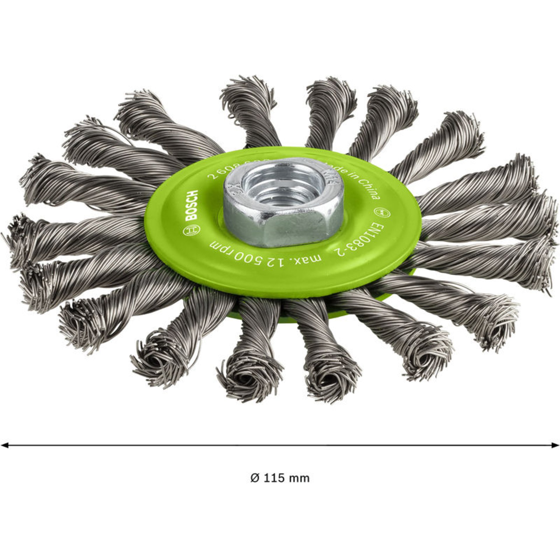 PRO Stainless Steel heavy Scheibenbürste, 115 x 0,5 mm, Gewinde
