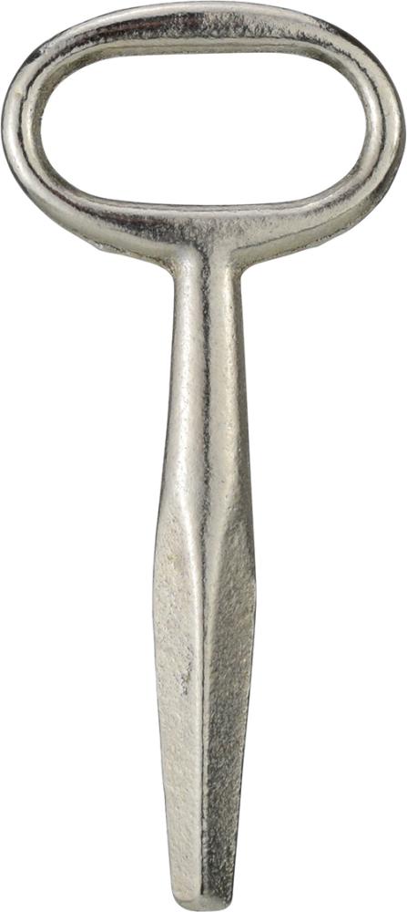 Bever Tür-Neubauschlüssel, universal, 716, kon., VK-Dorn 7-10mm, Temperguss vernickelt