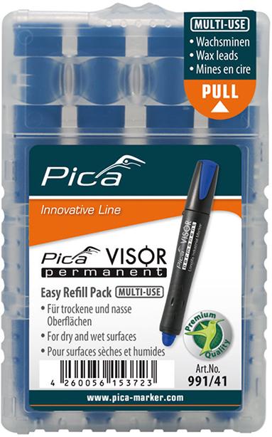 Pica Minen-Set für Permanentmarker VISOR Industrial blau