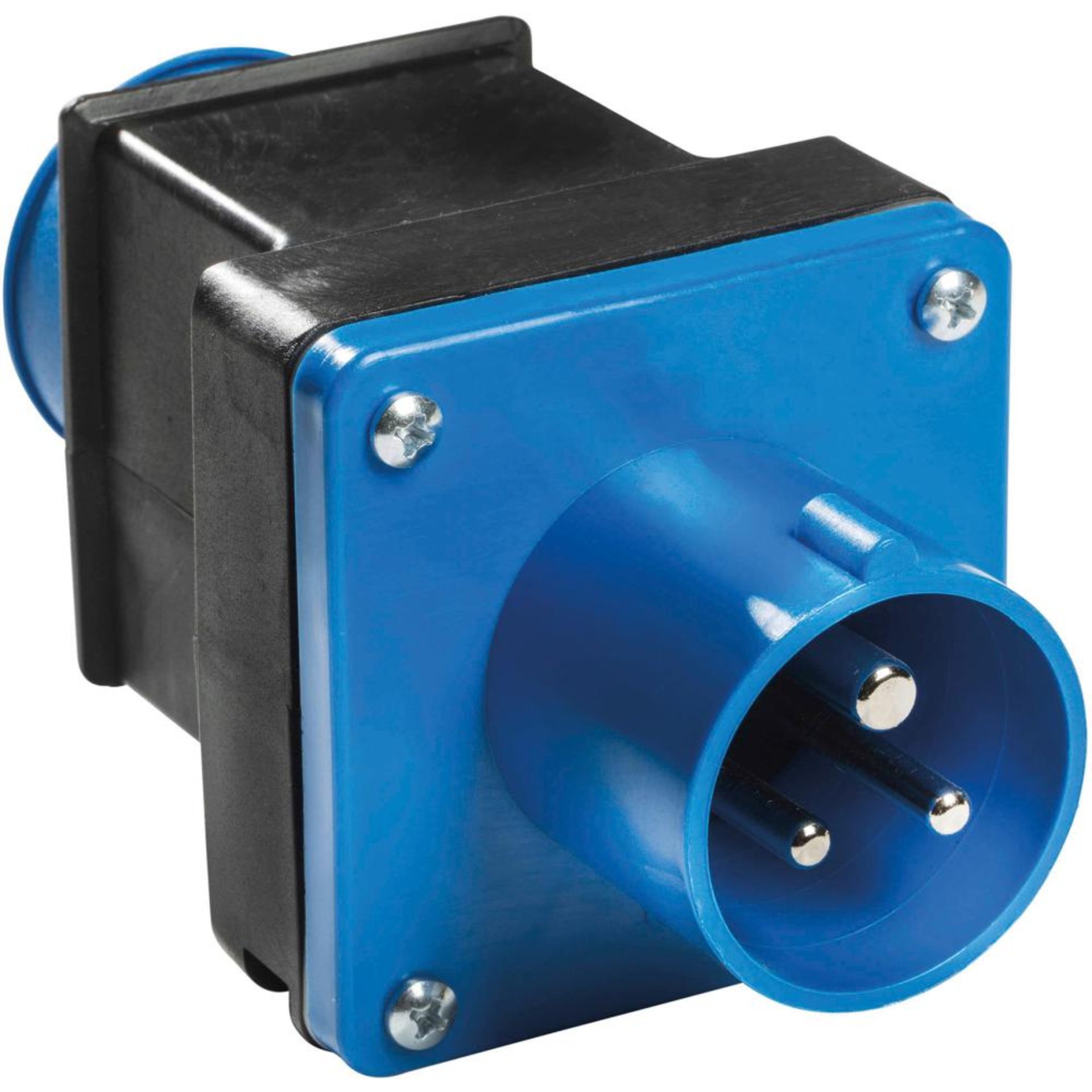 Adapter 250V,16A CEE-Stecker + Schukodose