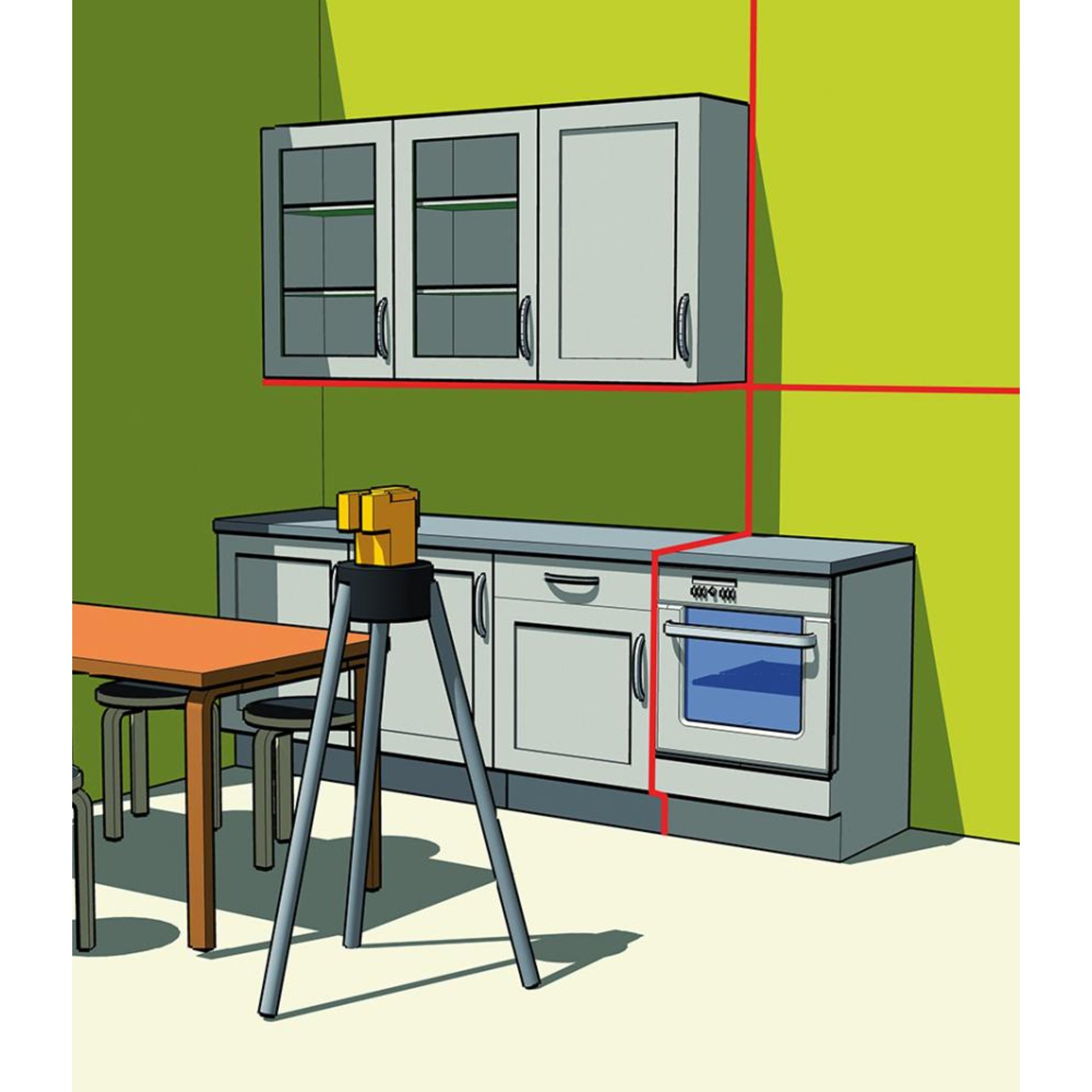 Kreuzlinien-Laser LAX 50 2-teilig Stabila