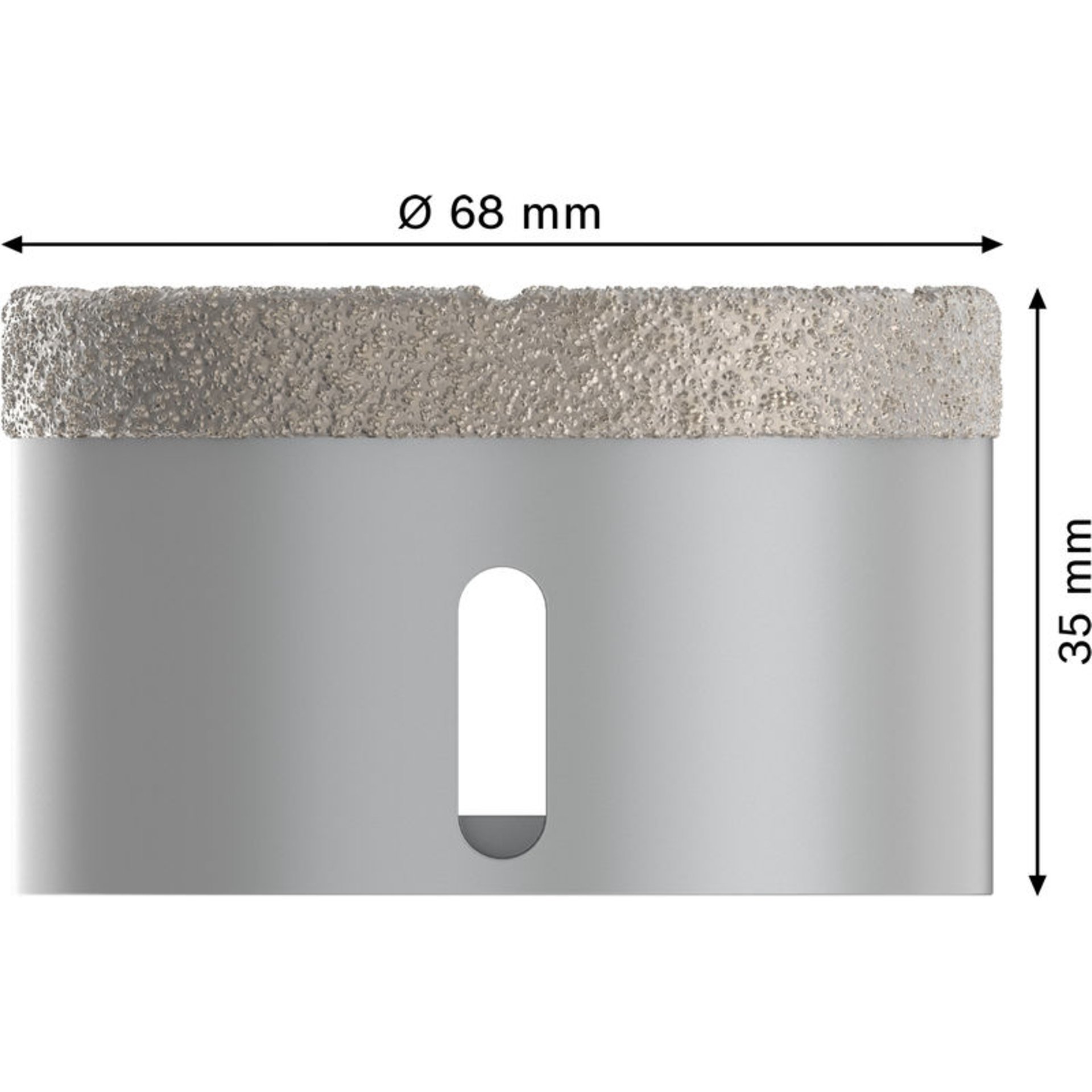 PRO Ceramic dry Trockenbohrkrone, 68 x 35 mm, X-Lock