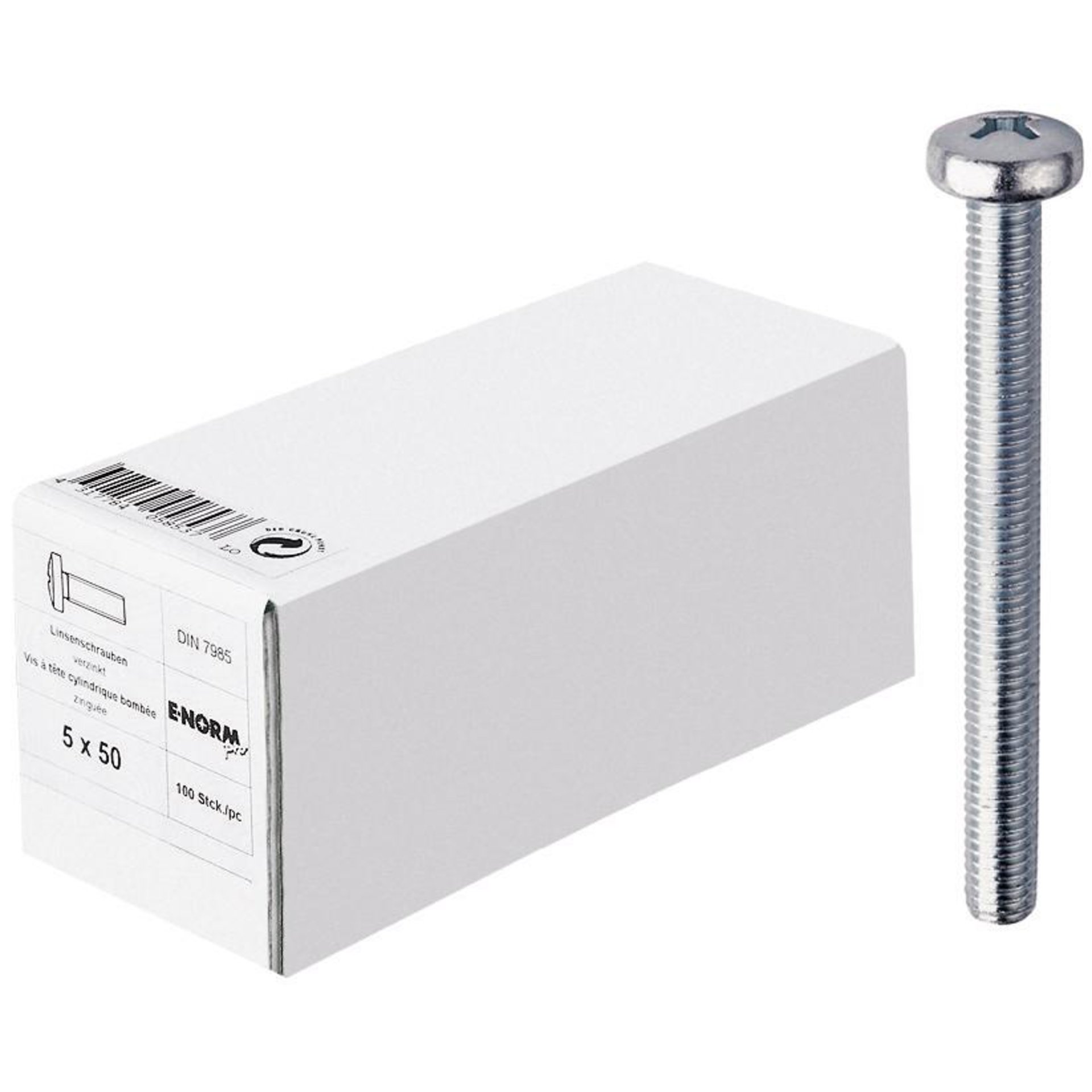 DIN 7985 4.8 galZn -H M5x16 KP E-NORMpro