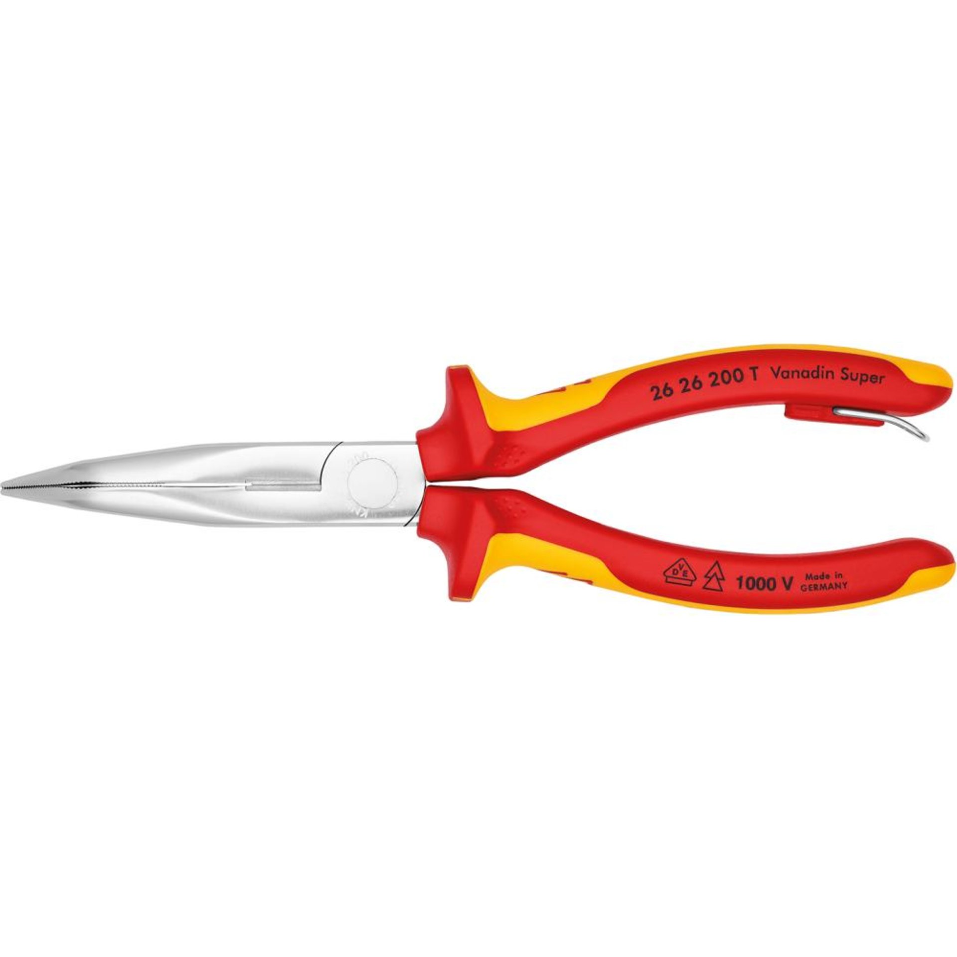 Storchschnabelzange VDE 200mm m.Si-Öse Knipex