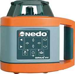 Nedo Rotationslaser Sirius1 HV / Laserklasse 2 Inkl. ACCEPTOR² mit Heavy-Duty Haltklammer Sirius HV, Easy Control
