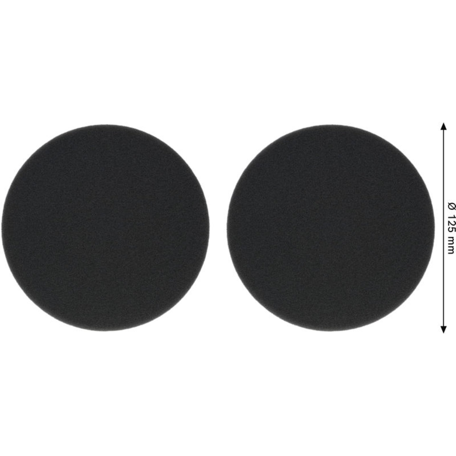 Polierschwamm, 125 mm, Finish, 2 Stk