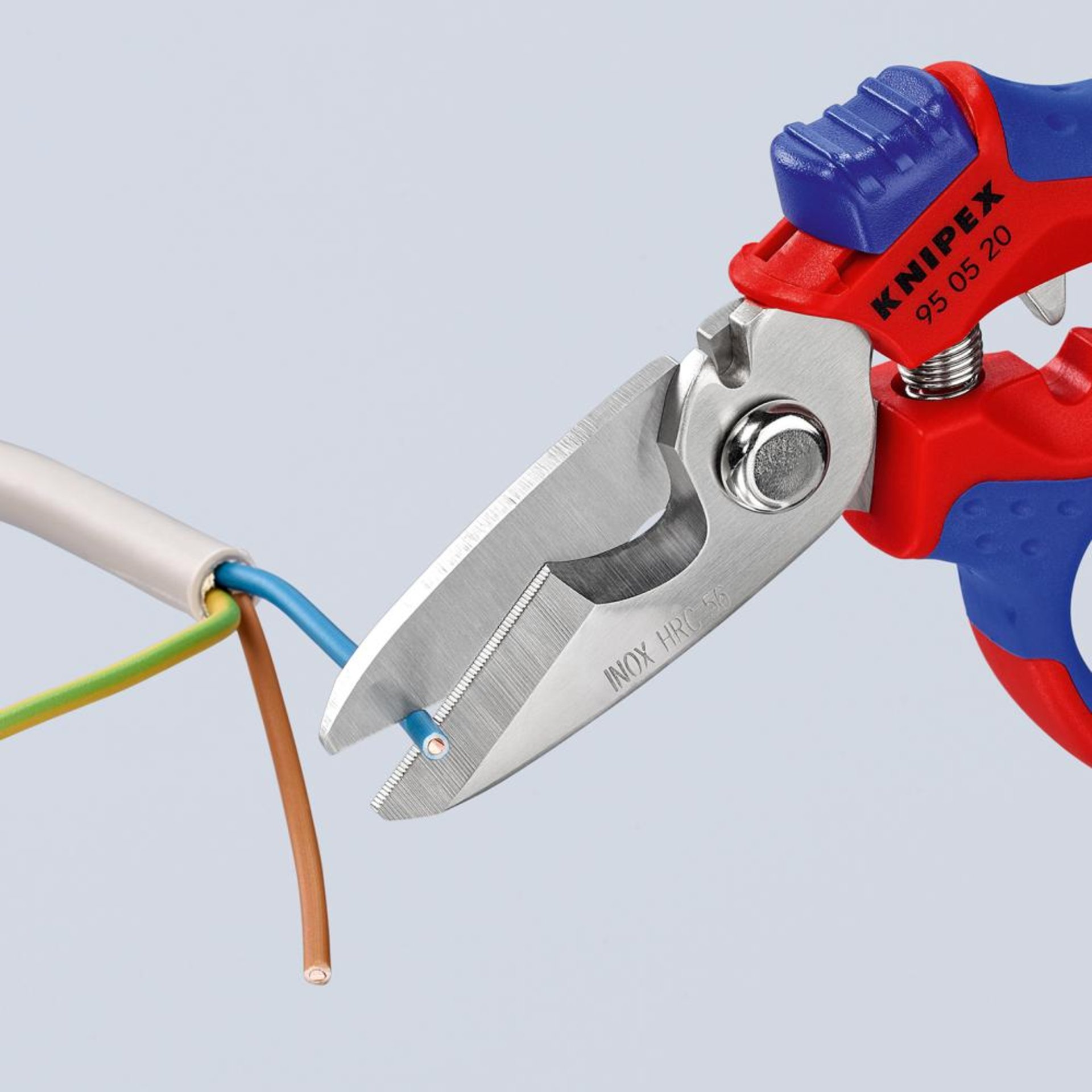 Elektriker-Schere 160mm abgewinkelt KNIPEX