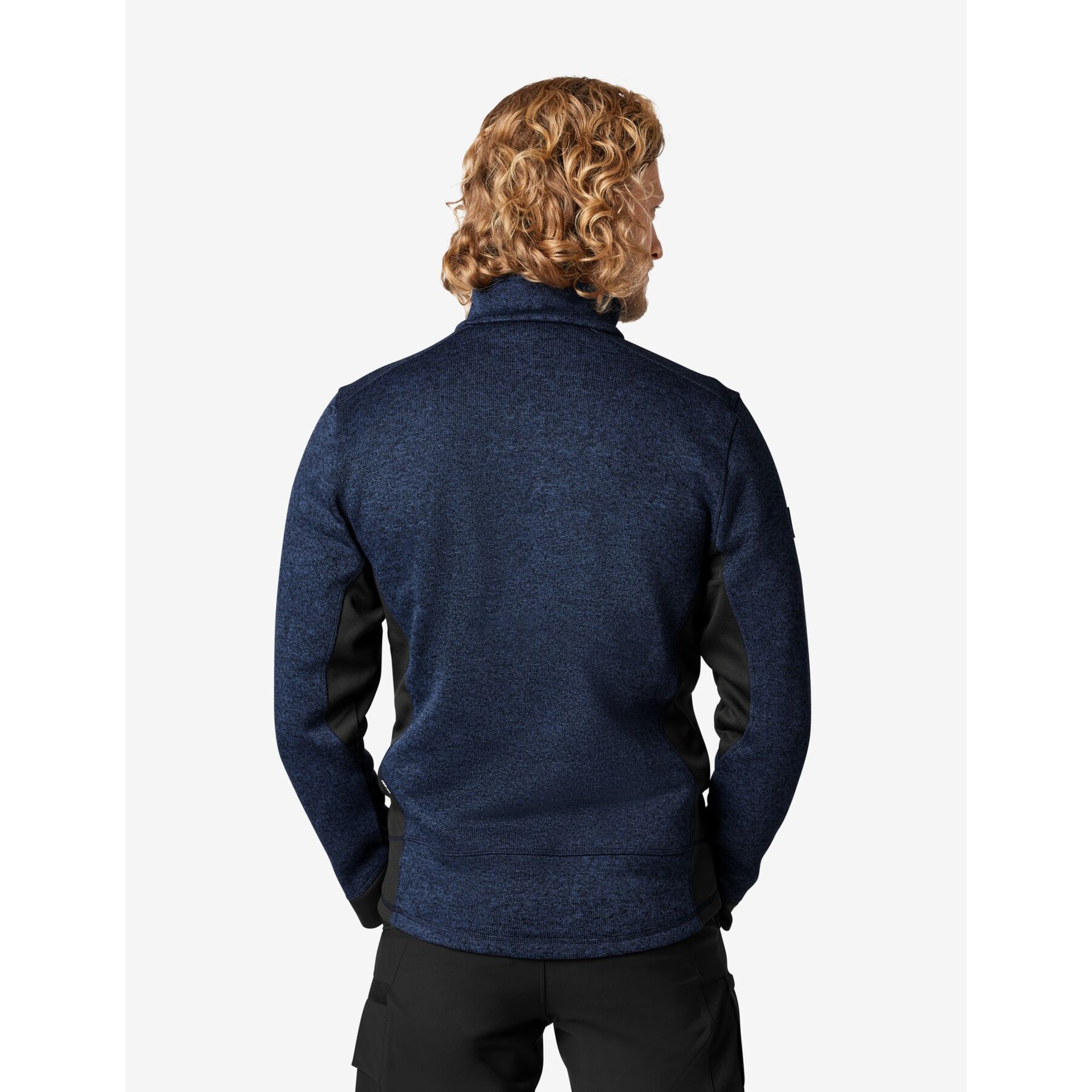 PATRICK Strick-Fleece-Troyer marine-schwarz Gr. 5XL
