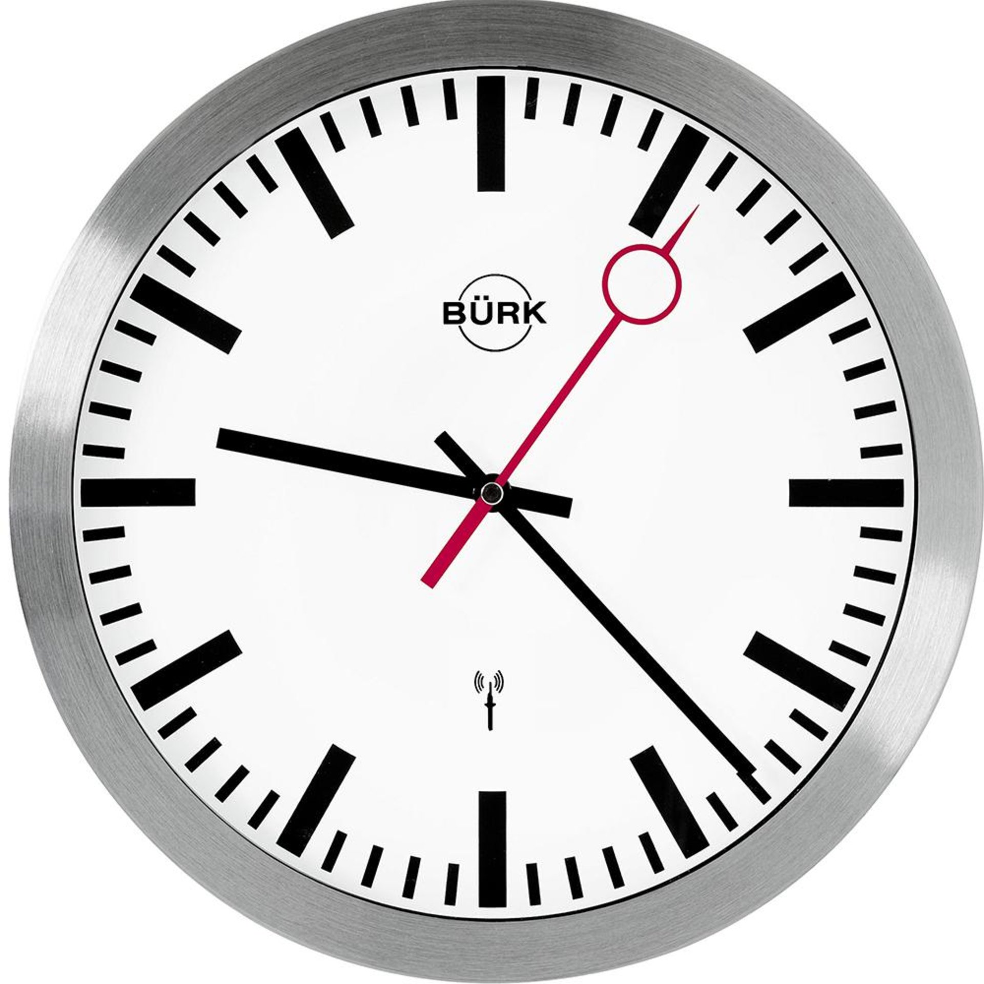 Wanduhr, mit Lochsekundenzeiger