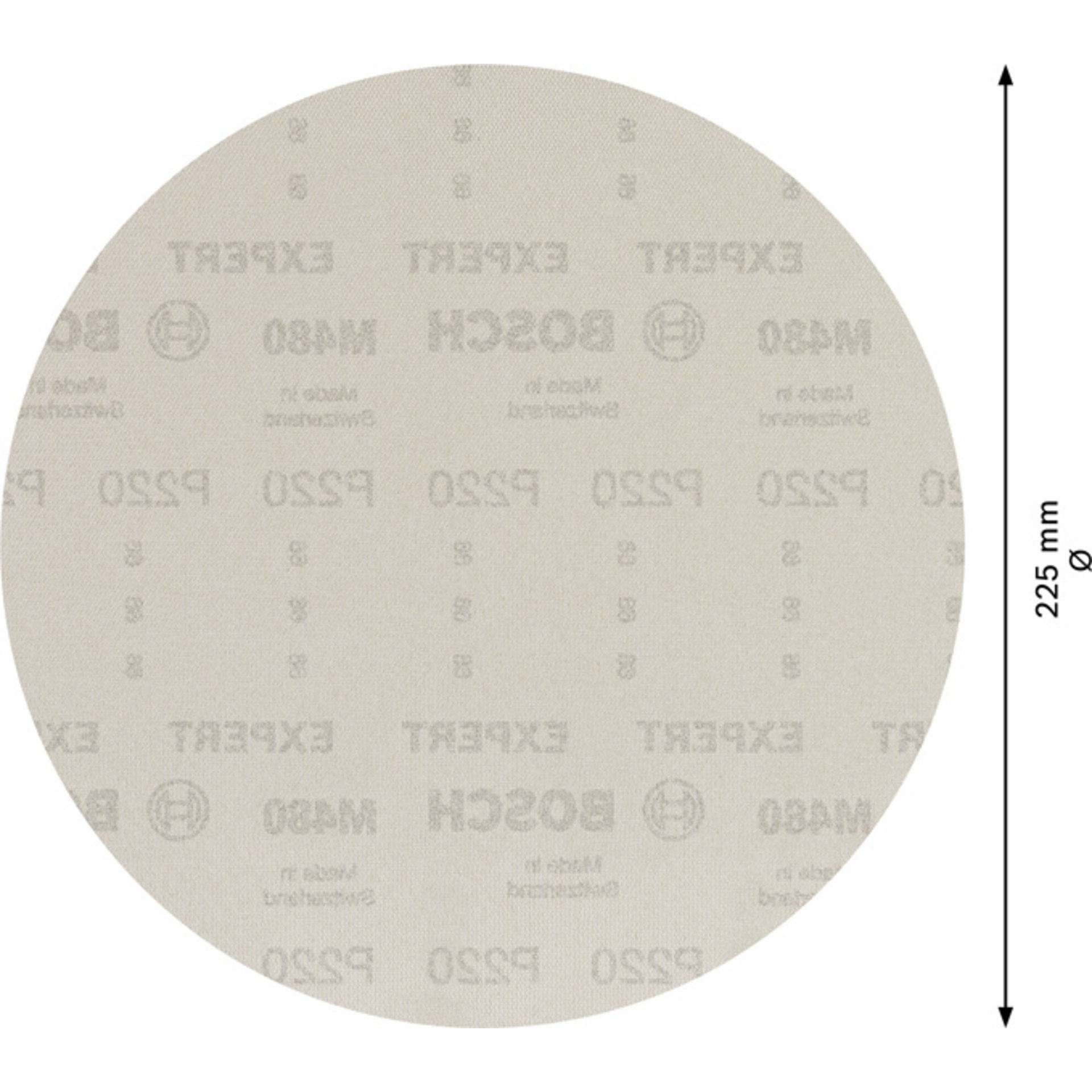 EXPERT M480 Schleifnetz für Trockenbauschleifer, 225 mm, K 220, 25 Stk.