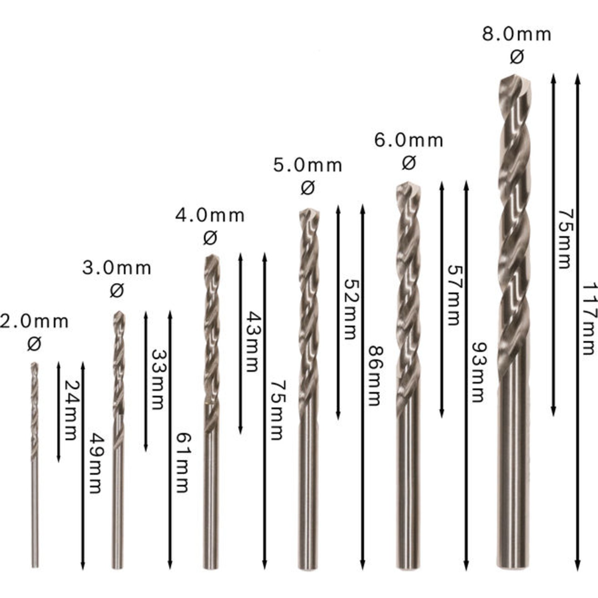 PRO Metal HSS-G Spiralbohrer Set, 6-tlg.
