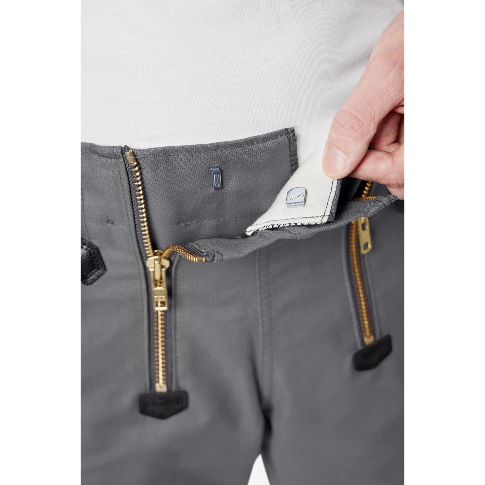 BOB Zunfthose Rips-Moleskin grau 27
