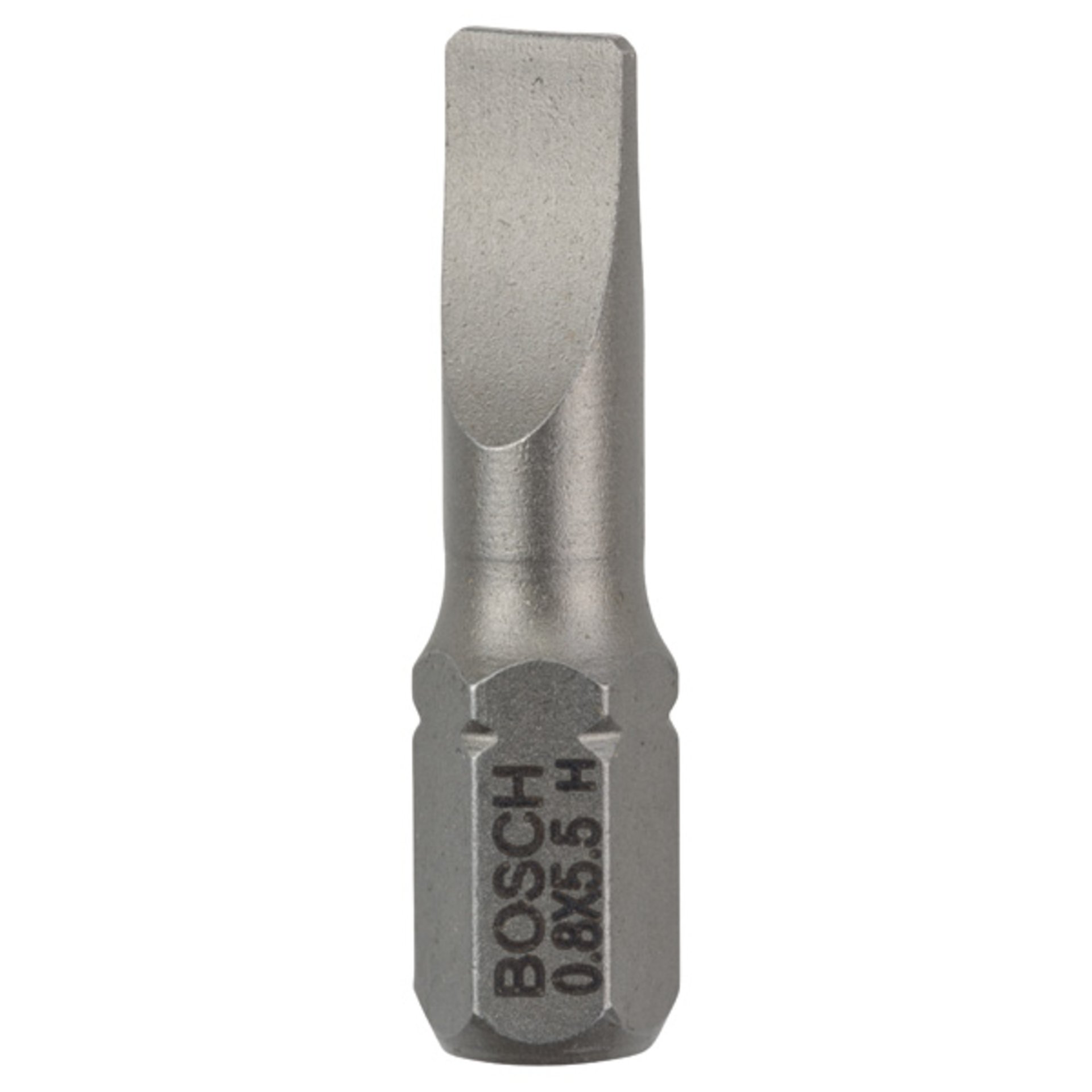 Schrauberbit Extra-Hart S 0,8 x 5,5, 25 mm, 25er-Pack