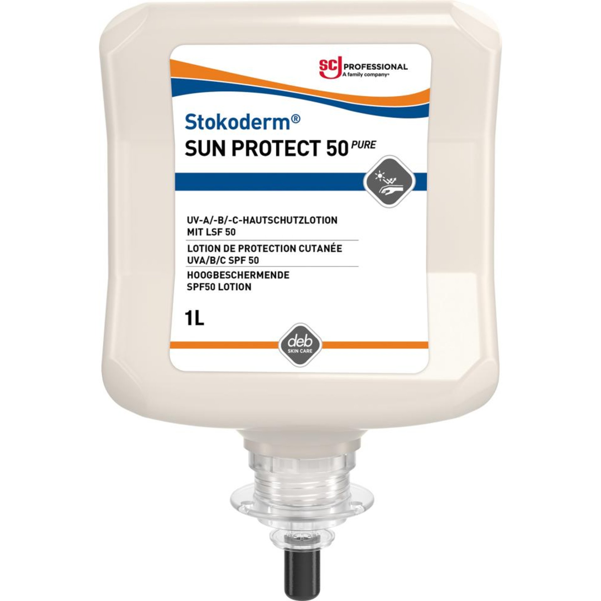 Stokoderm Sun Protect 50 PURE UV-Hautschutz 1 l Kartusche