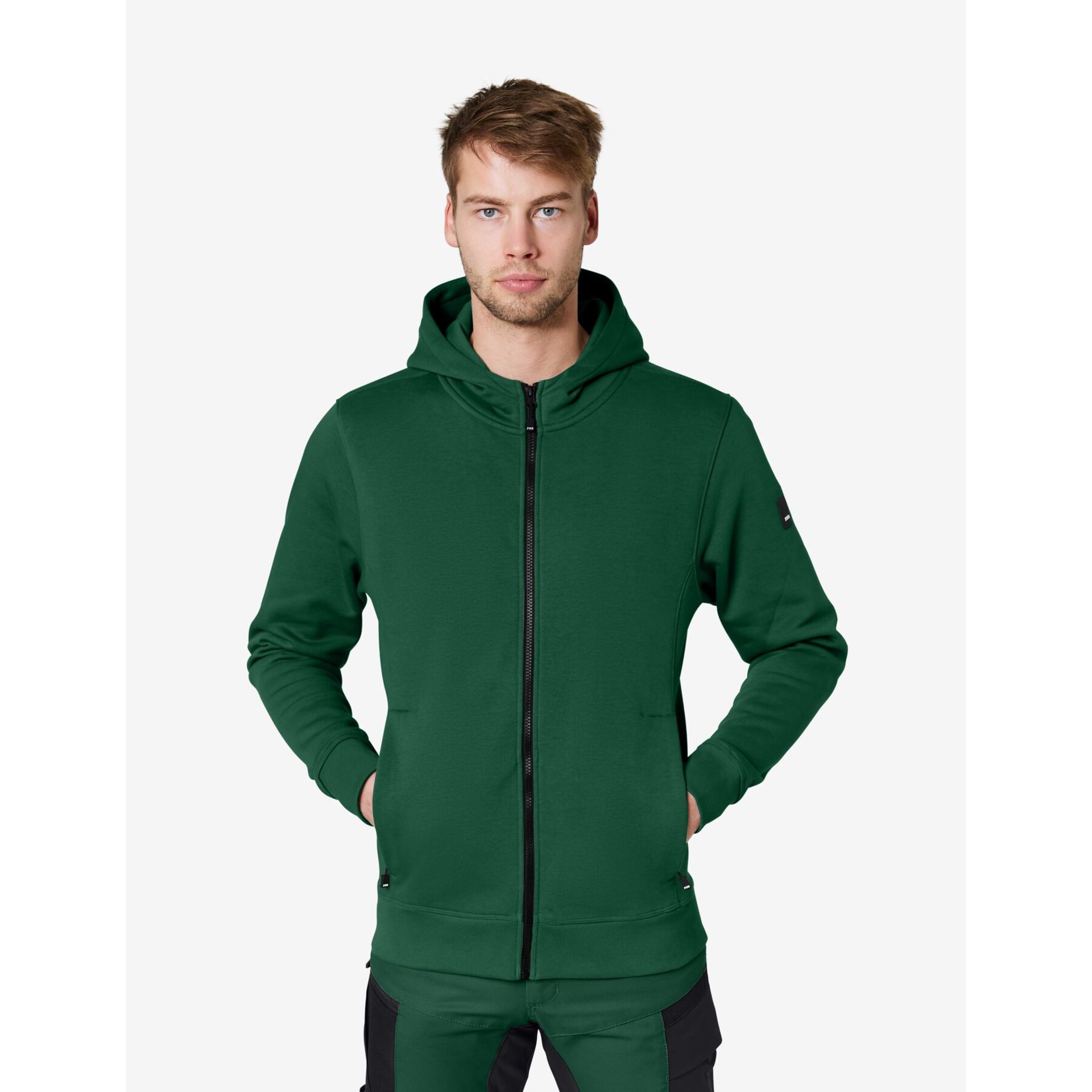 QUENTIN Hoodie-Jacke unisex grün M