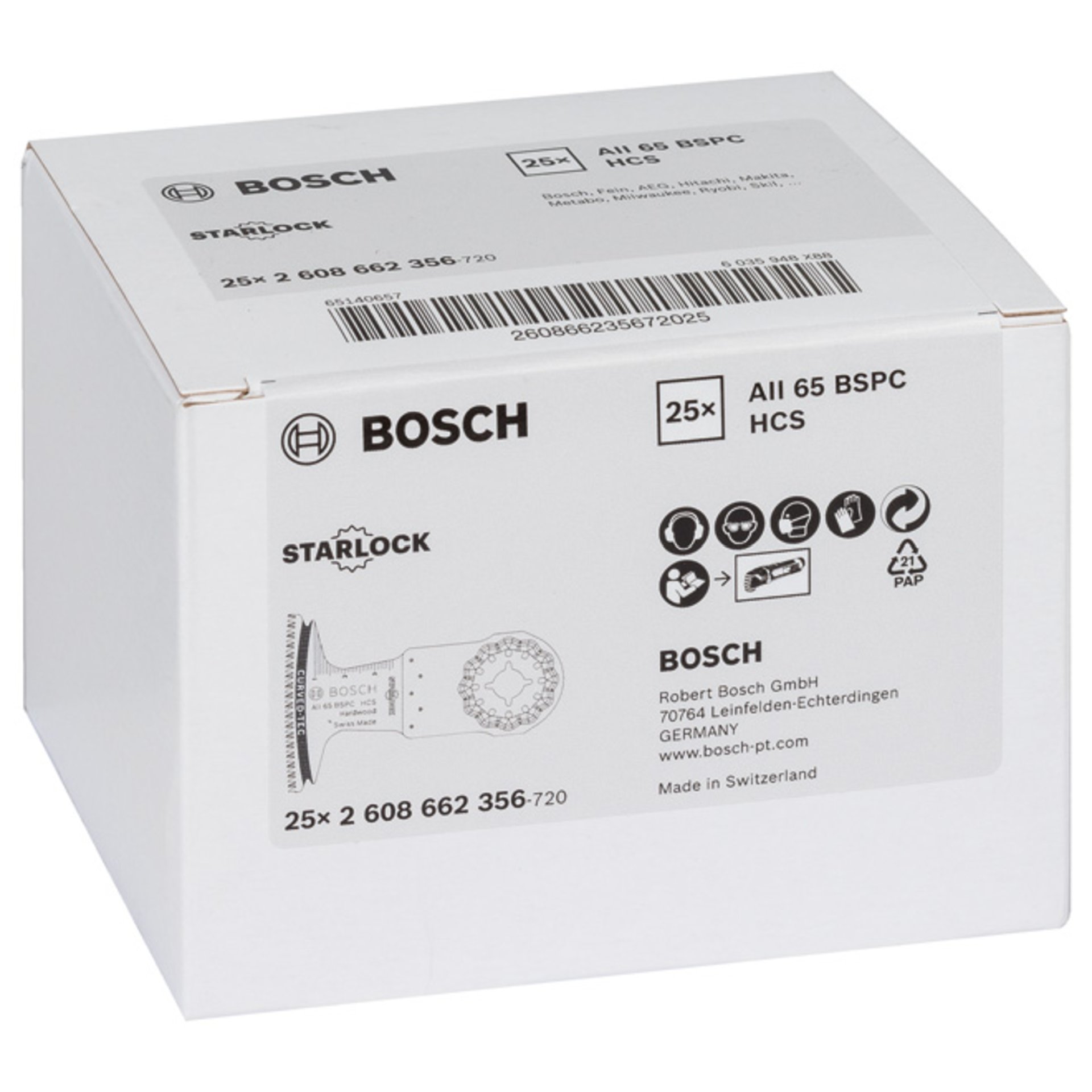 HCS Tauchsägeblatt AII 65 BSPC Hard Wood, 40 x 65 mm