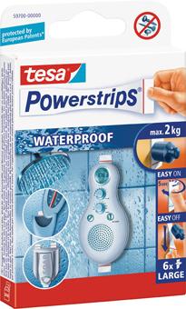 tesa Powerstrips Waterproof Large Inh. 6 Stück