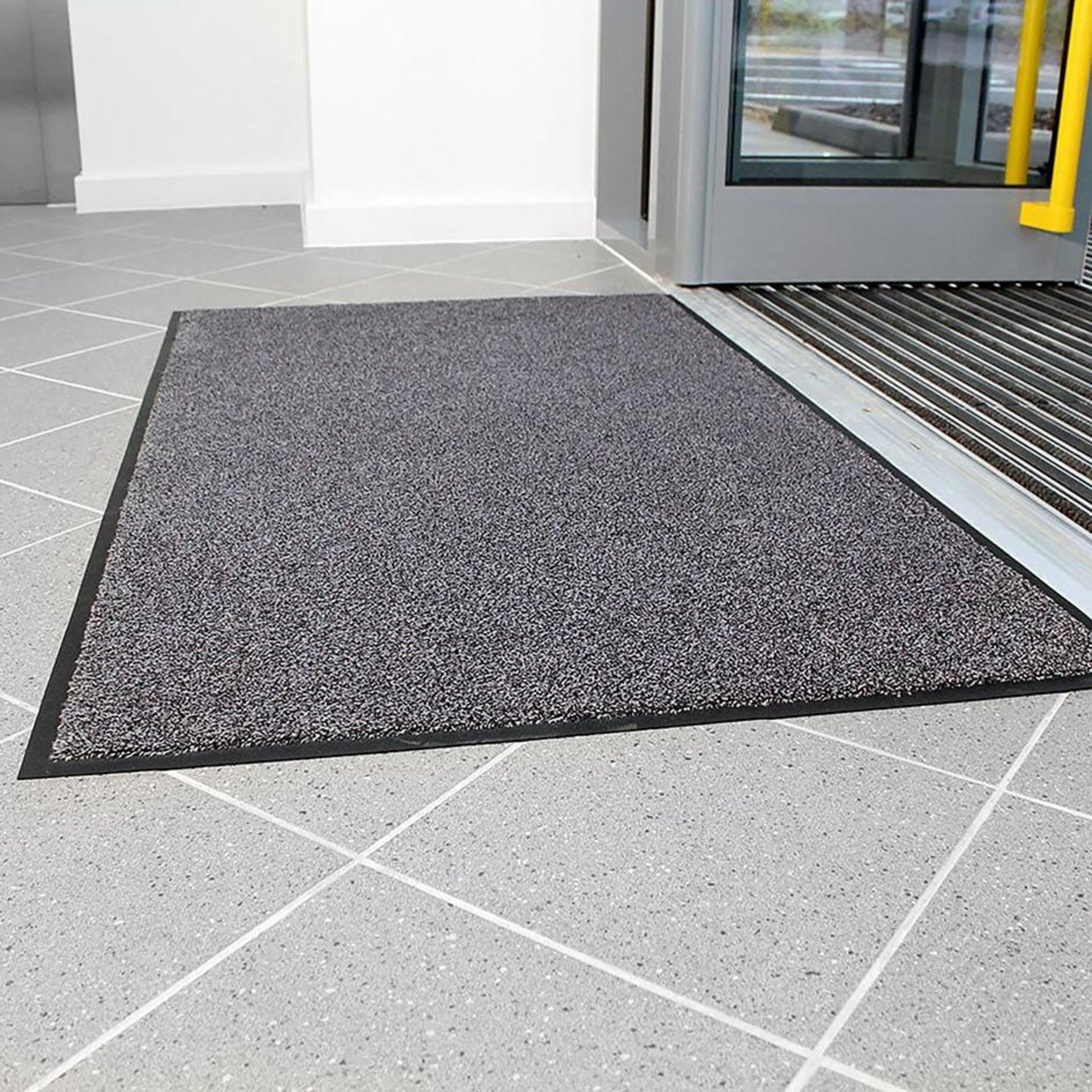 Sauberlaufmatte COBAwash schwarz/Stahl B60xL85 cm