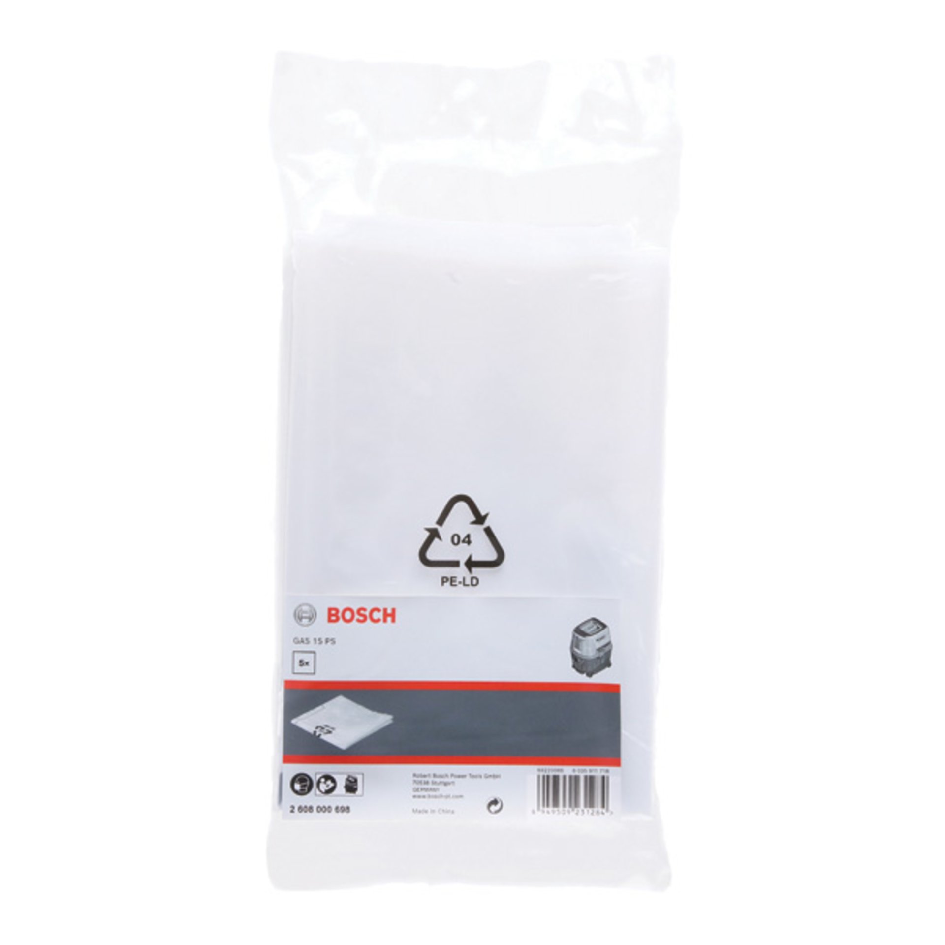 Entsorgungssack, 5 l, Kunststoff (5 Stk.) für GAS 15 PS