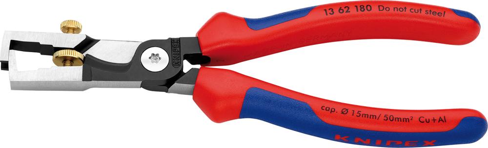 Knipex Abisolier-/Kabelschere 180mm pol.m.M.K.Gr.