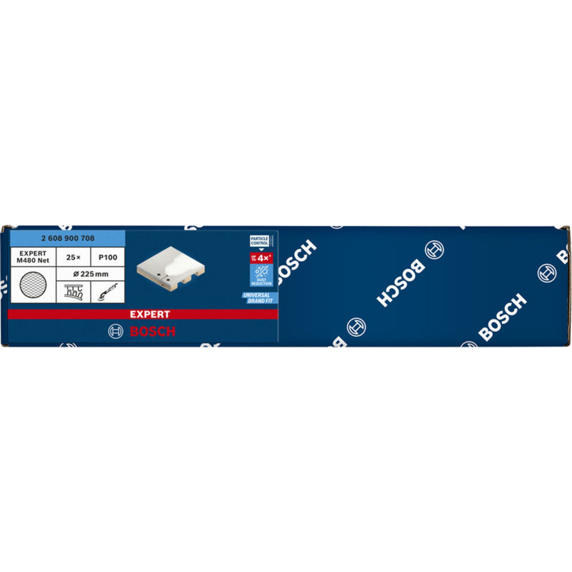 EXPERT M480 Schleifnetz für Trockenbauschleifer, 225 mm, K 100, 25 Stk.