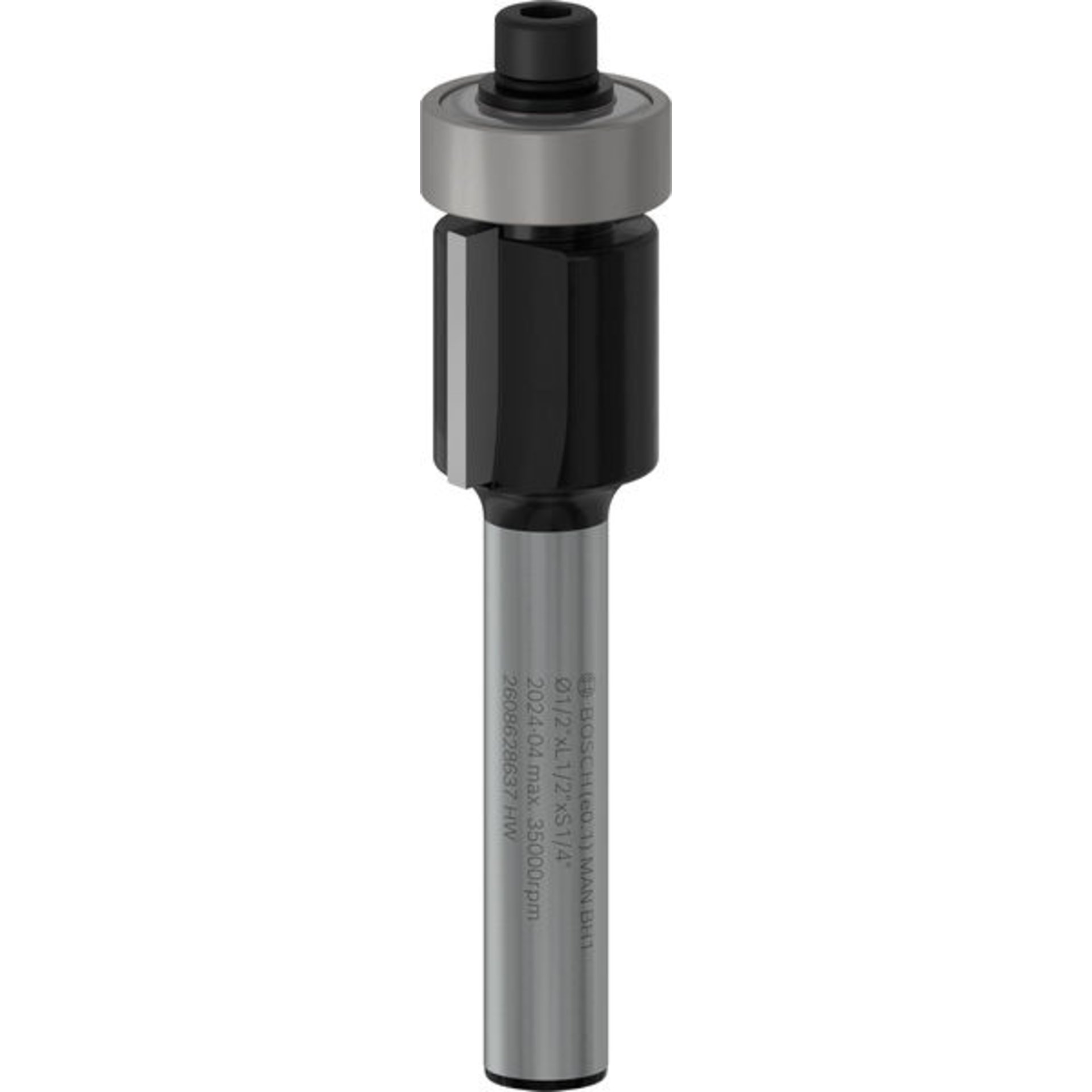 PRO Bündigfräser mit untenlieg. Führungskugellager, Ø 1/2" x L 1/2", Schaft 1/4"