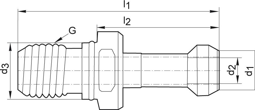 Format Anzugsbolzen JISB6339 BT30 45Grad Format Anzugsbolzen JISB6339 BT30 45Grad
