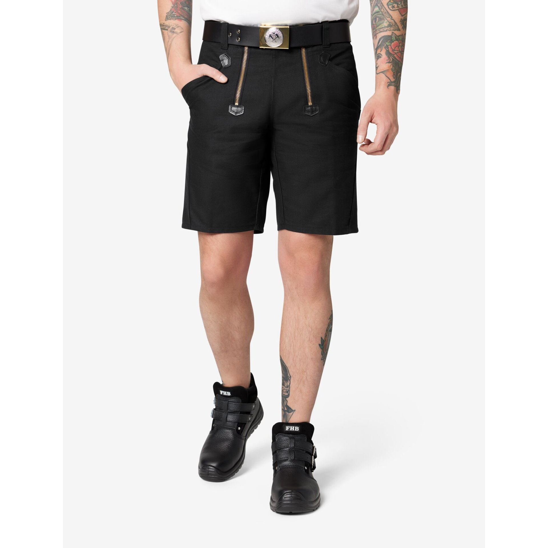 WIM Zunft-Shorts Rips-Moleskin schwarz 48