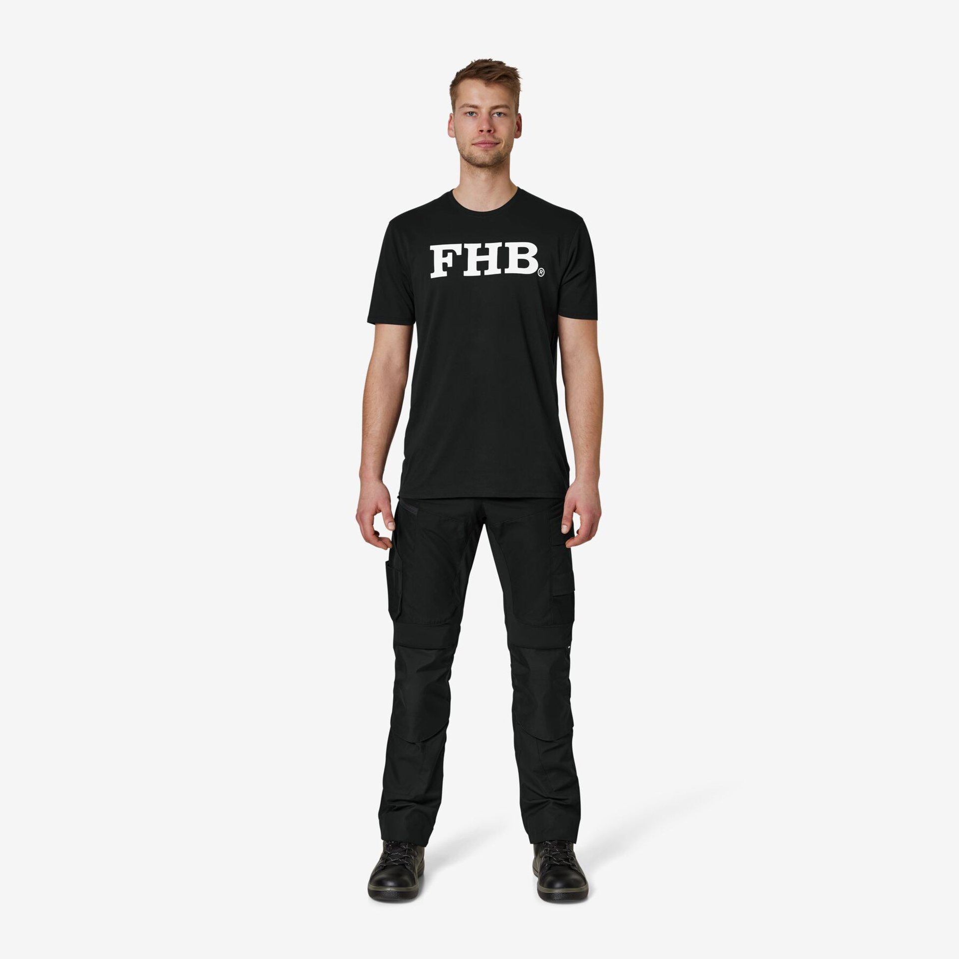 PHIL T-Shirt mit FHB-Logo schwarz M