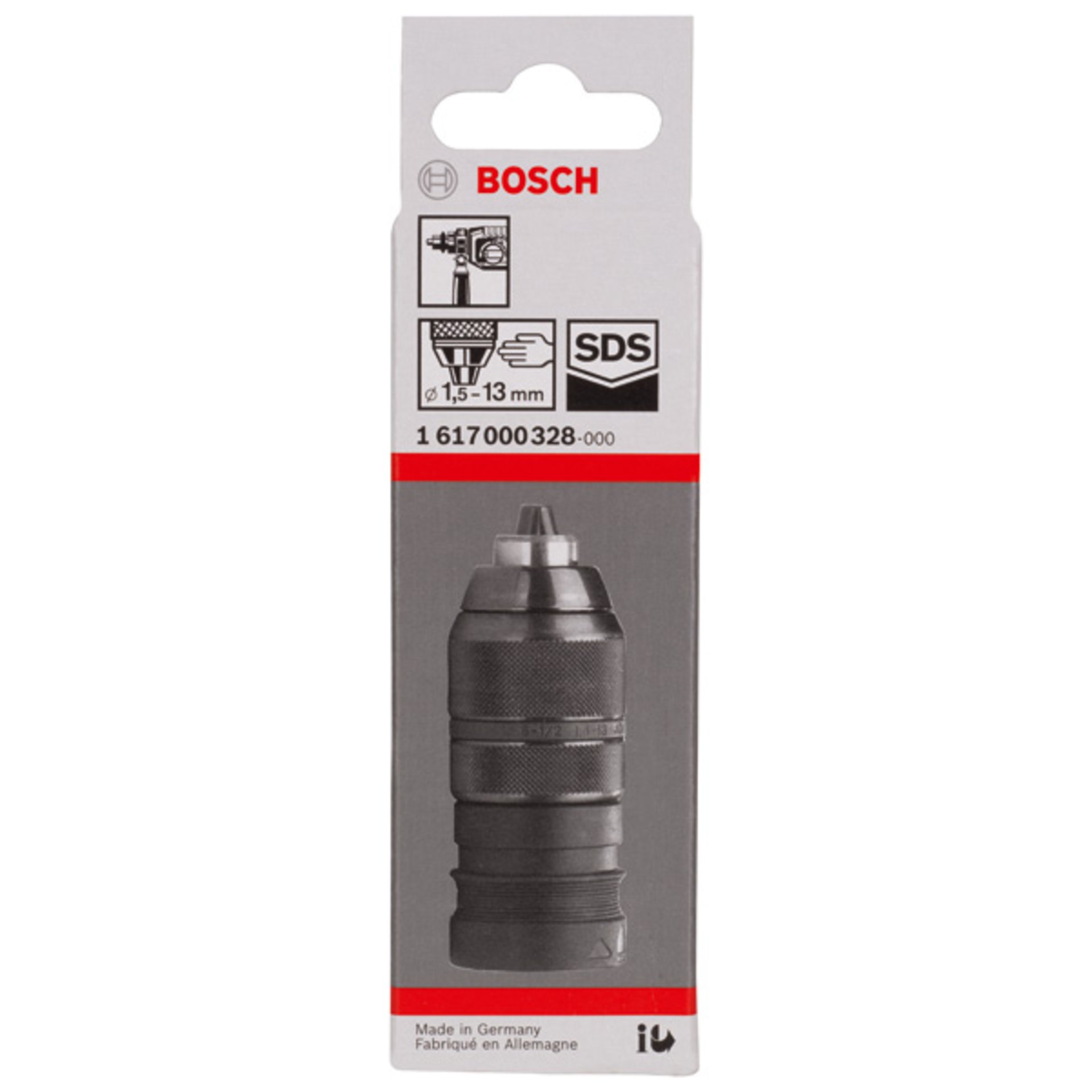 Schnellspannbohrfutter mit Adapter, 1,5 - 13 mm, SDS plus, GBH 2-24DFR/PBH 240