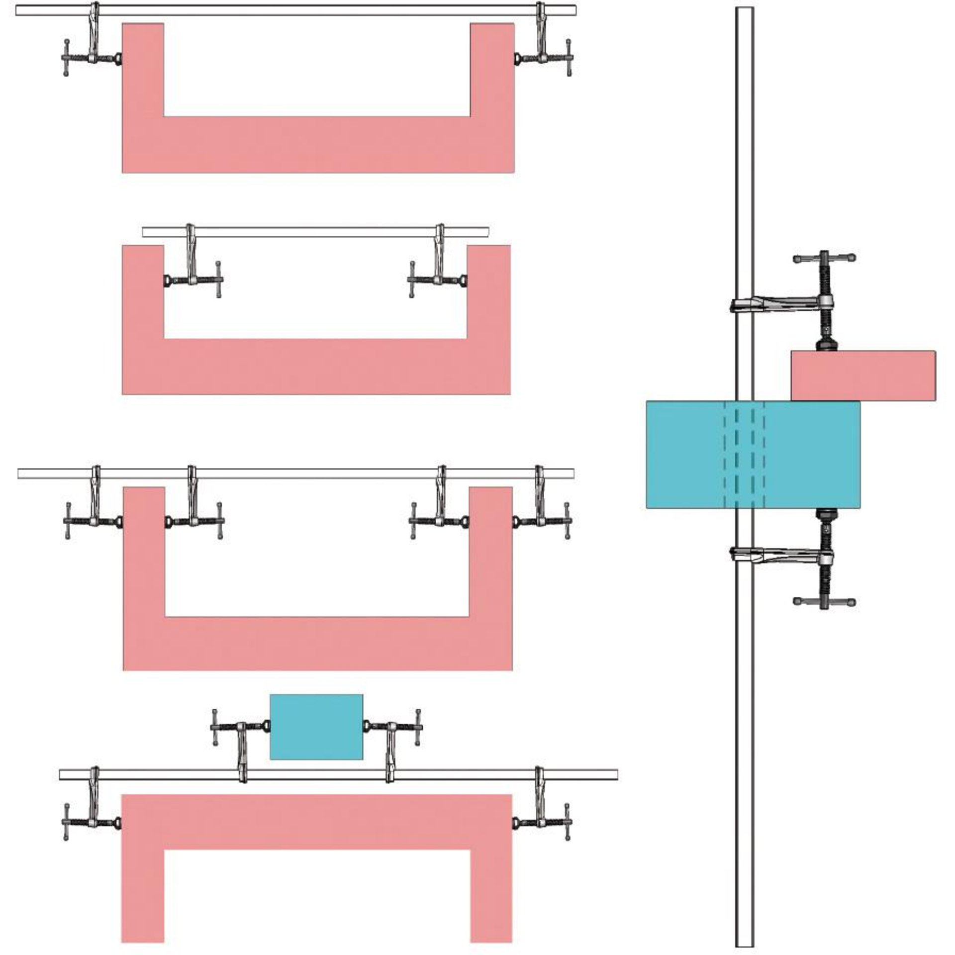Hochleistungszwingen-Set 1000/120 BESSEY