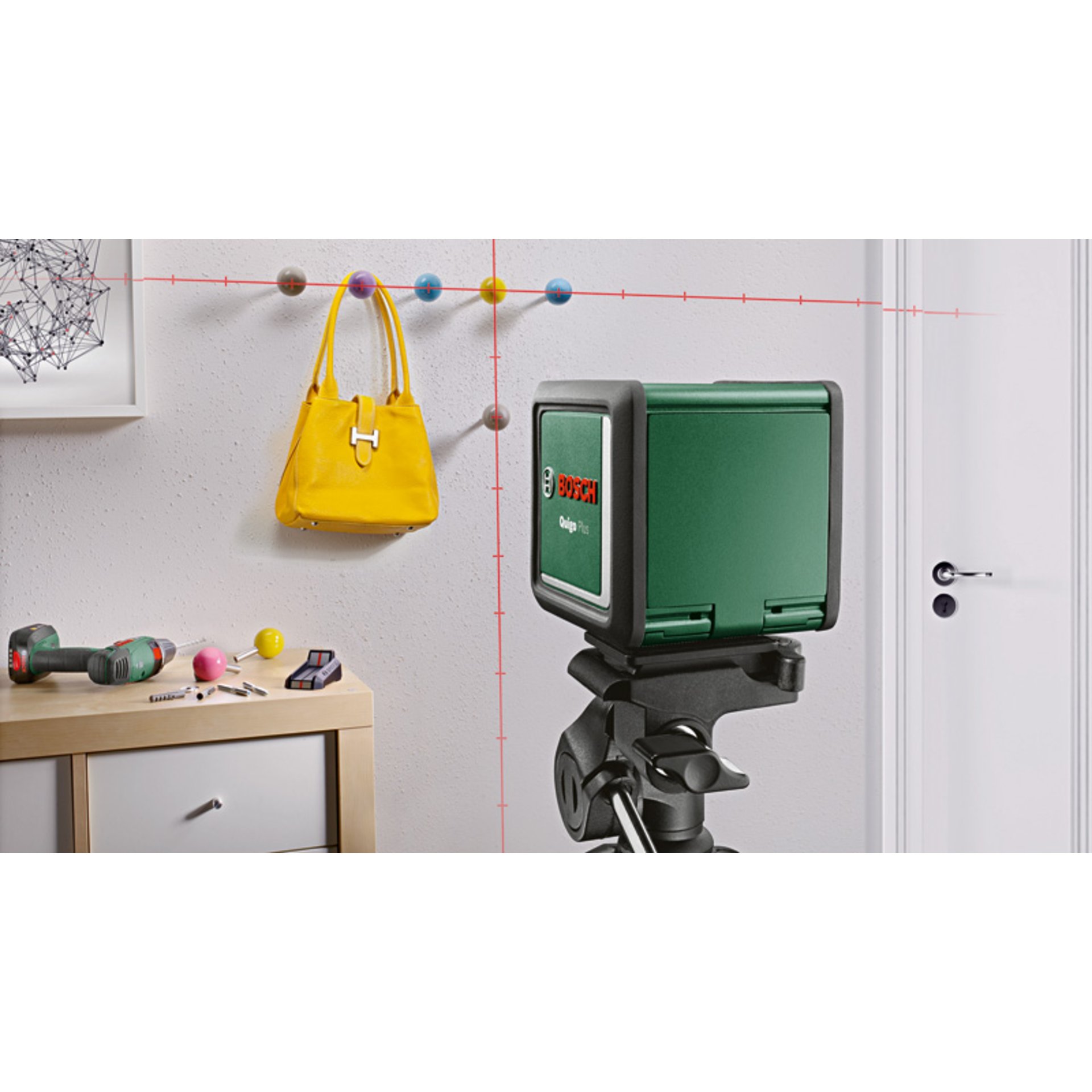 Kreuzlinien-Laser Quigo Plus, eCommerce-Karton