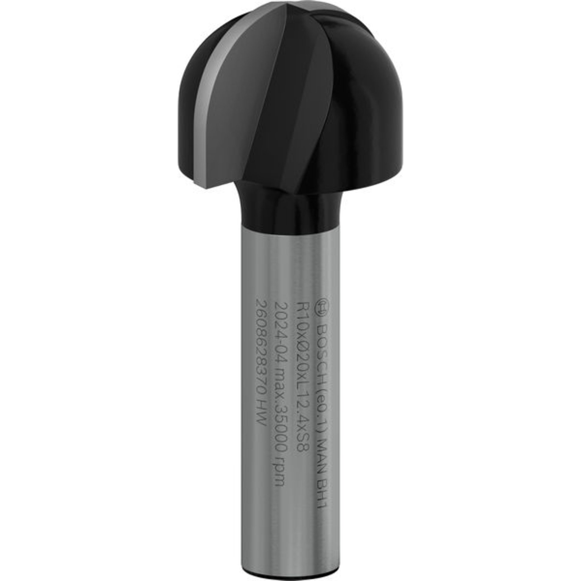 PRO Hohlkehlfräser, R 10, Schaft 8 mm