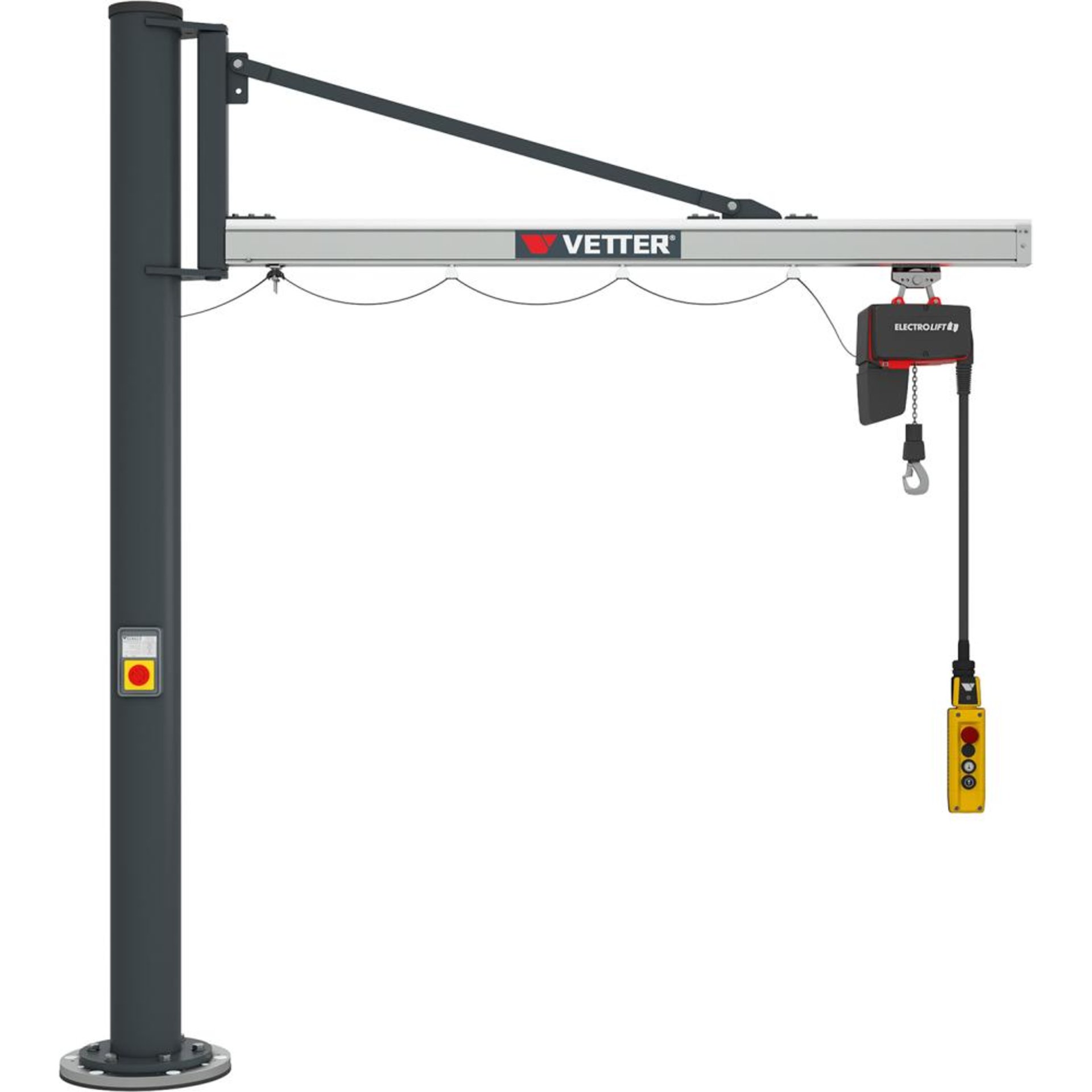 Kran Modell Unilift US 270°, mit E-Kettenzug