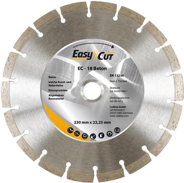 Cedima Trennscheibe Diamant EC-18 115x1,9x10x22,23mm Cedima Trennscheibe Diamant EC-18 115x1,9x10x22,23mm