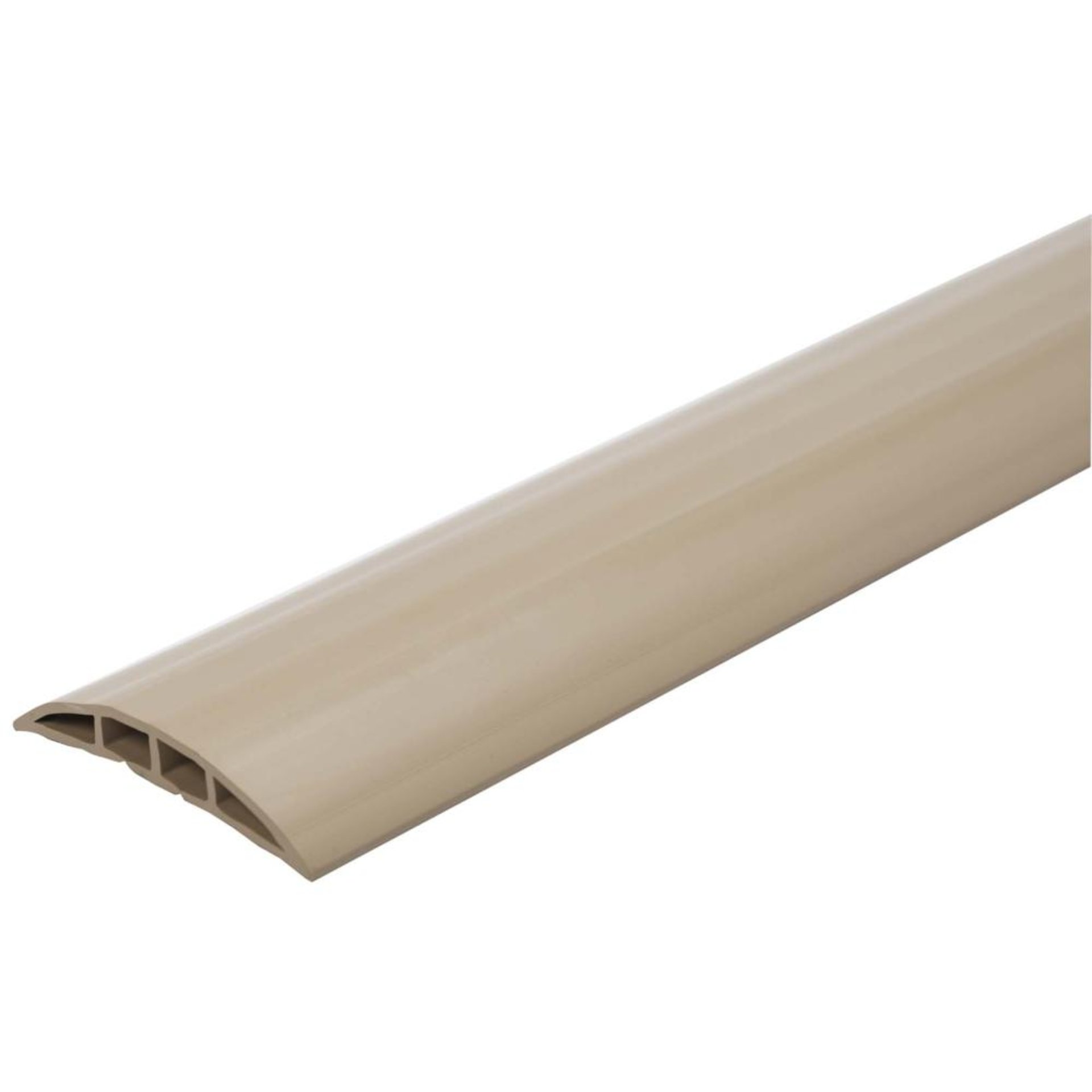 Kabelbrücke Kunststoff B1500xT100xH12 mm 2 Kammern 11xB13 mm beige