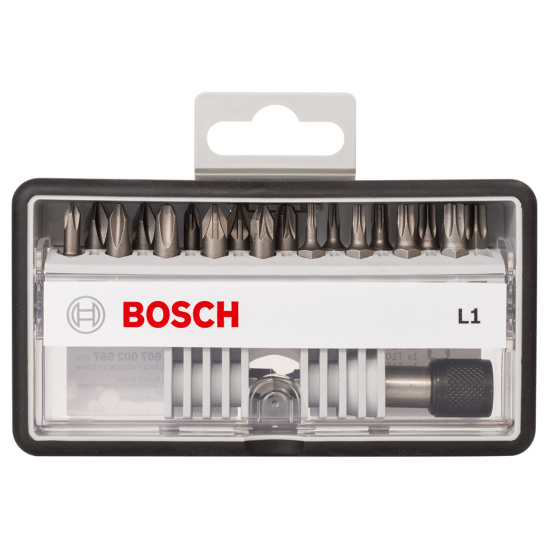 18+1-tlg. Schrauberbit-Set, Robust Line, L PH/PZ/T, Extra Hard-Ausführung