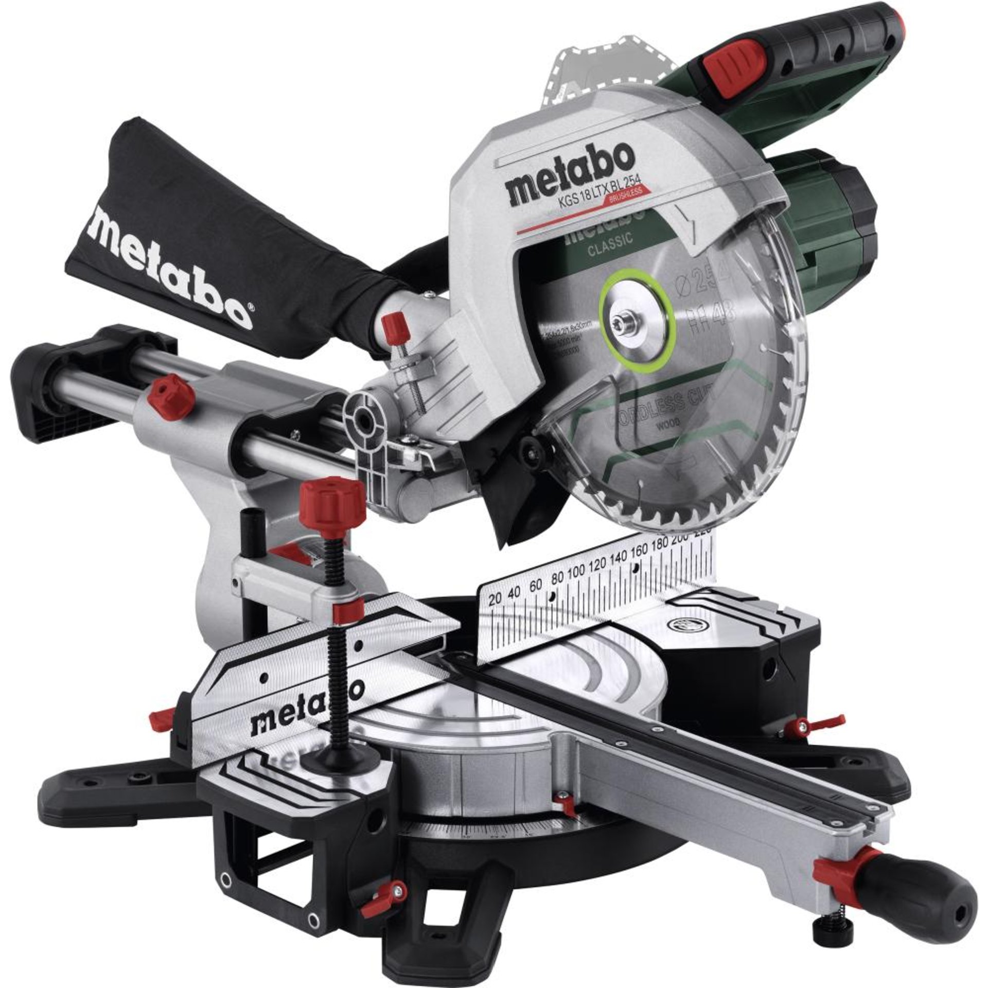 Akku-Kappsäge solo KGS 18 LTX BL 254 Metabo ohne Akku ohne Ladegerät Karton