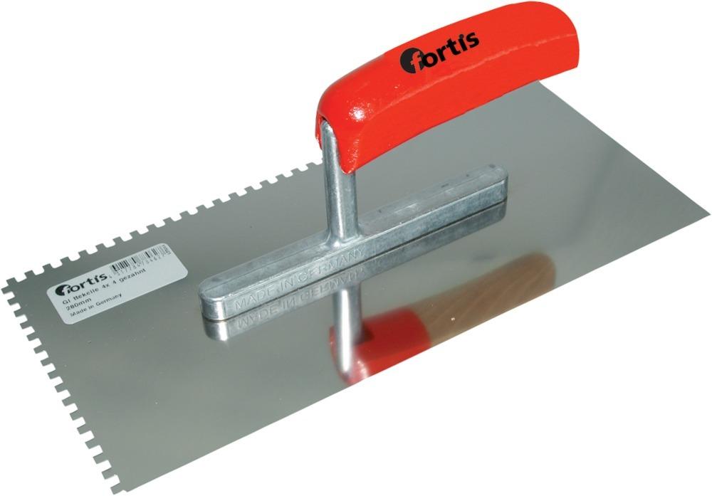 Fortis Glättekelle gezahnt 280x130mm 15x15mm Fortis Glättekelle gezahnt 280x130mm 15x15mm