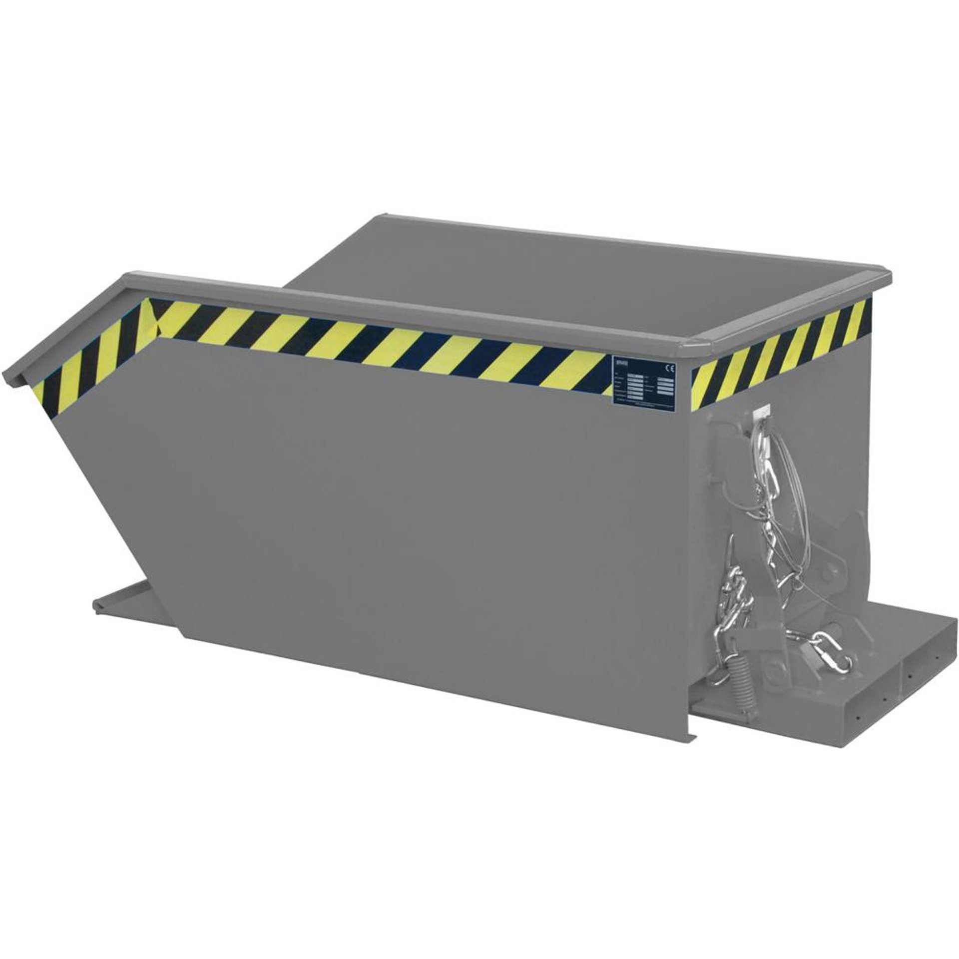 Kippbehälter GU 300 l B680xT1440xH580 mm RAL7005 Tragkraft 750kg