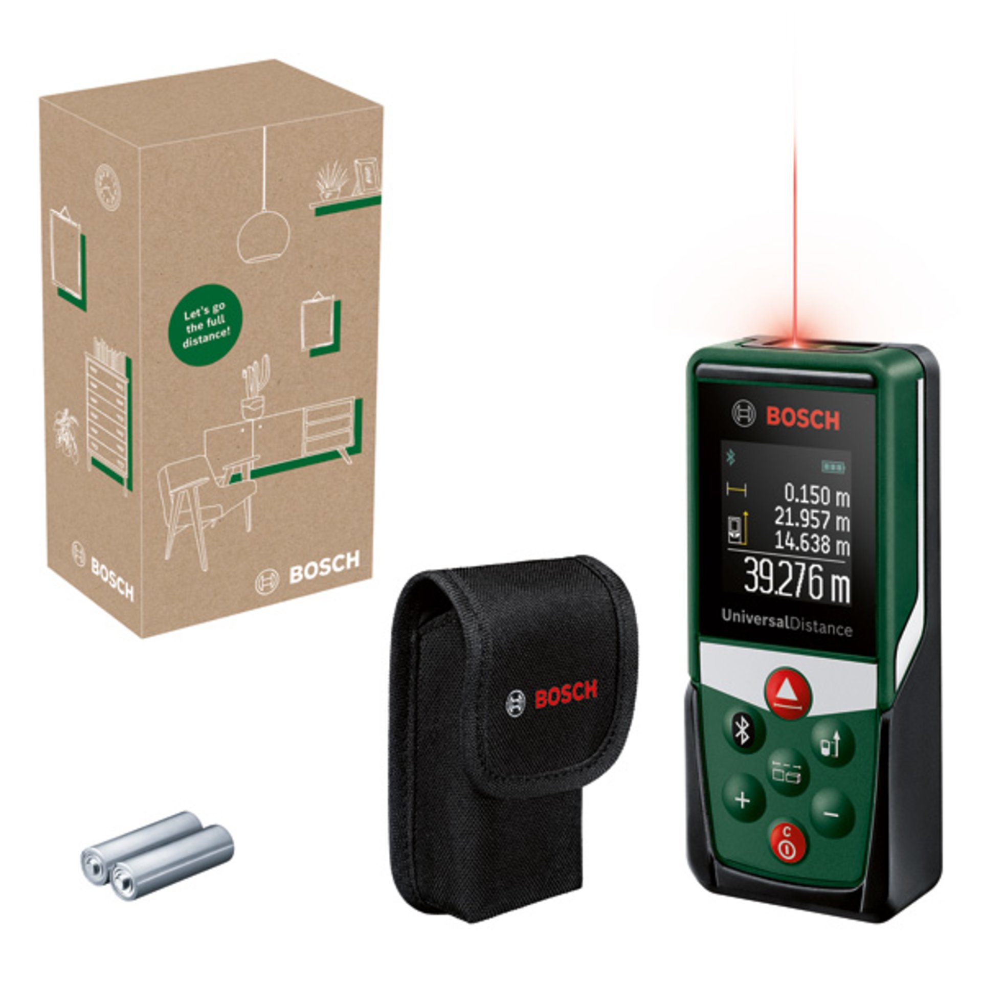 Digitaler Laser-Entfernungsmesser UniversalDistance 40C, eCommerce-Karton